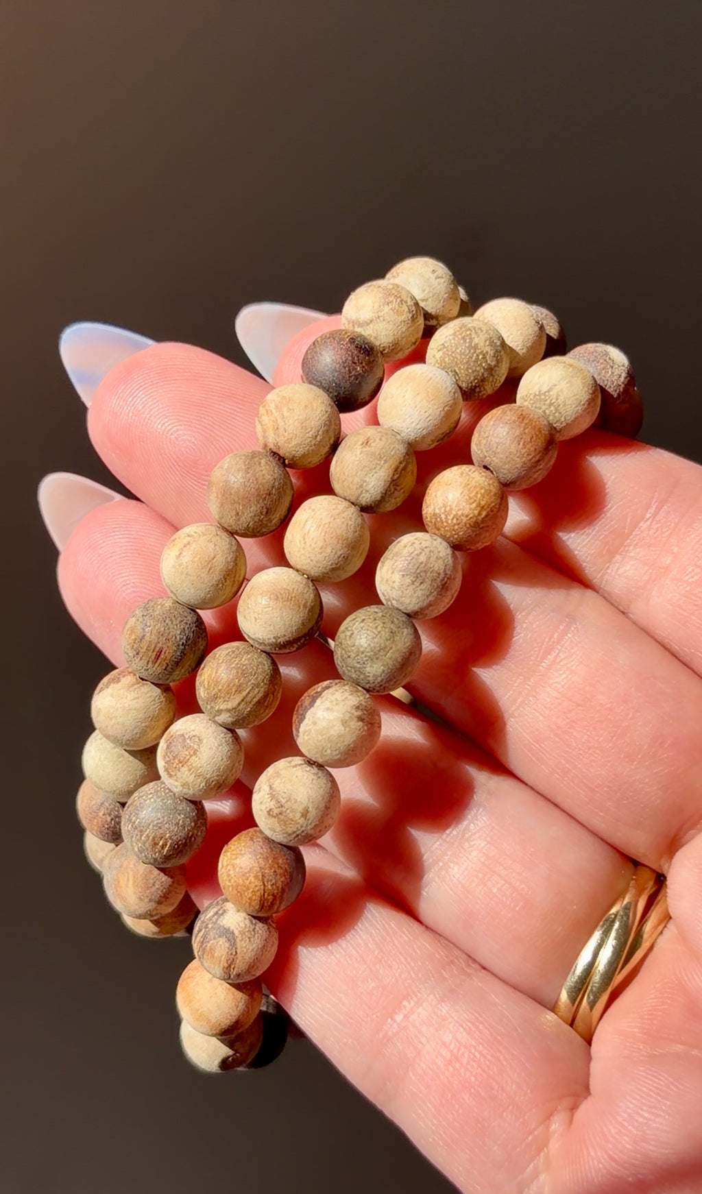 Gongmu Wood Beaded Bracelet