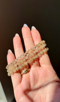 Golden Rutilated Quartz Beaded Bracelet