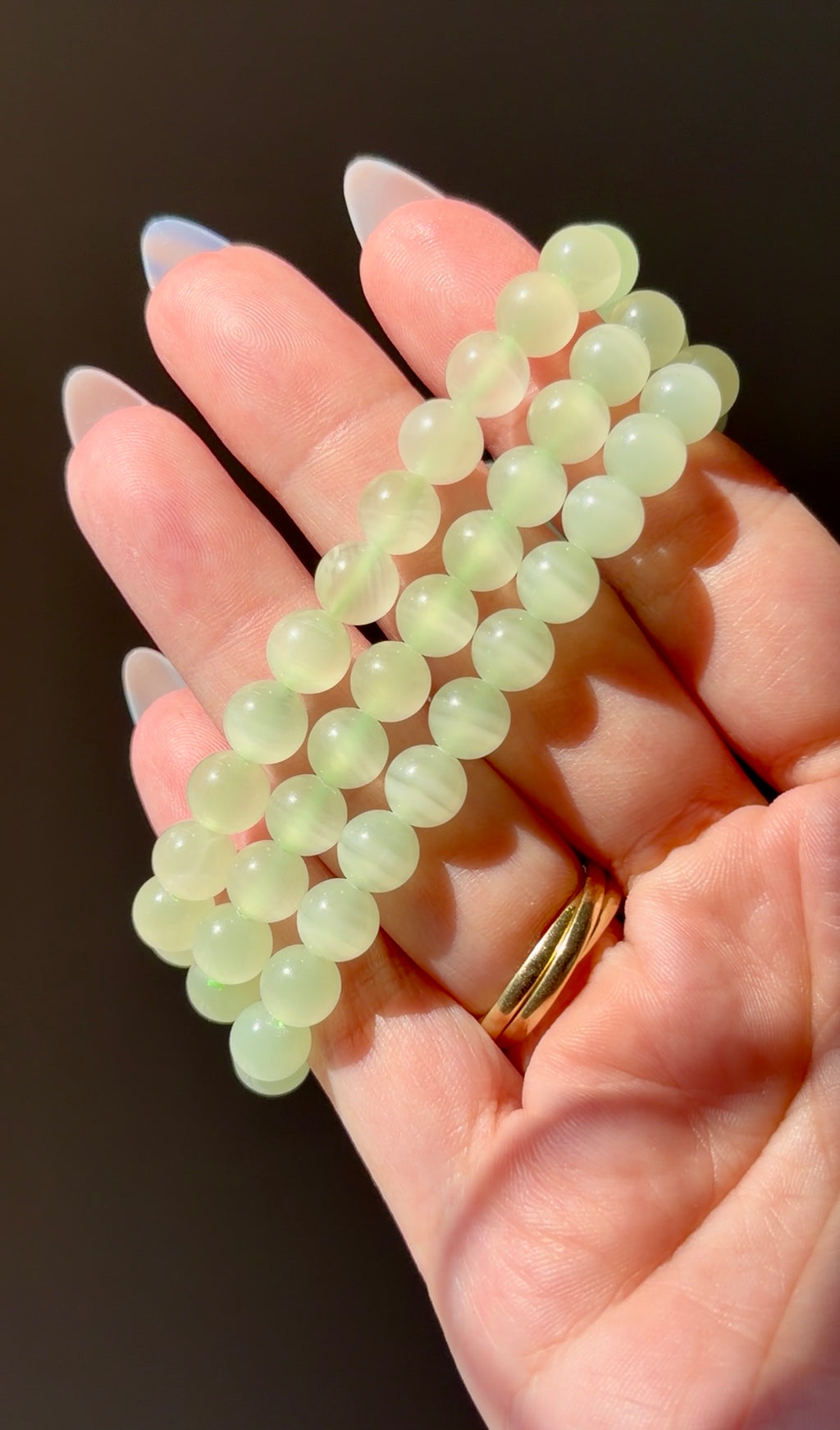 Green Calcite Beaded Bracelet