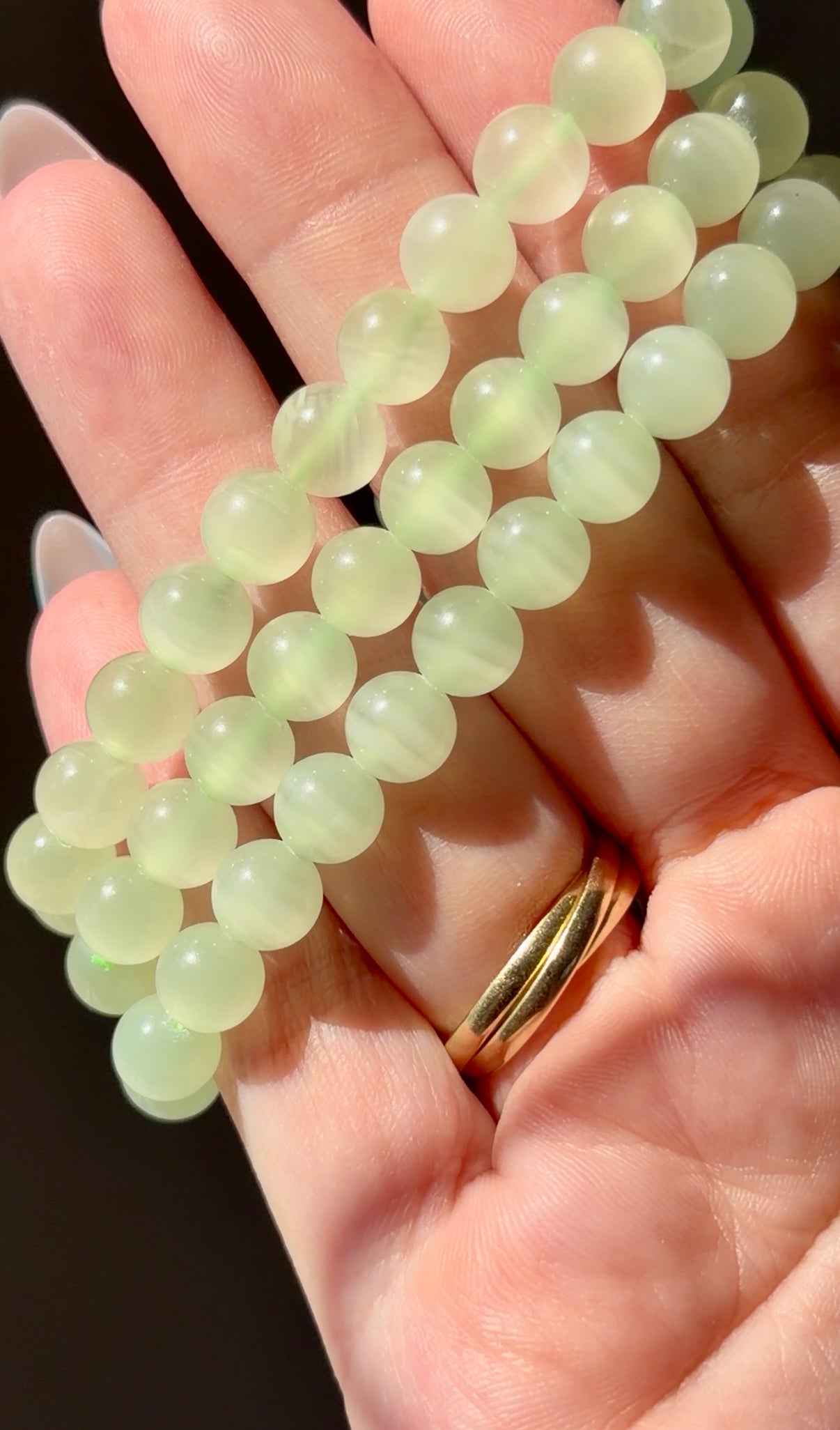 Green Calcite Beaded Bracelet