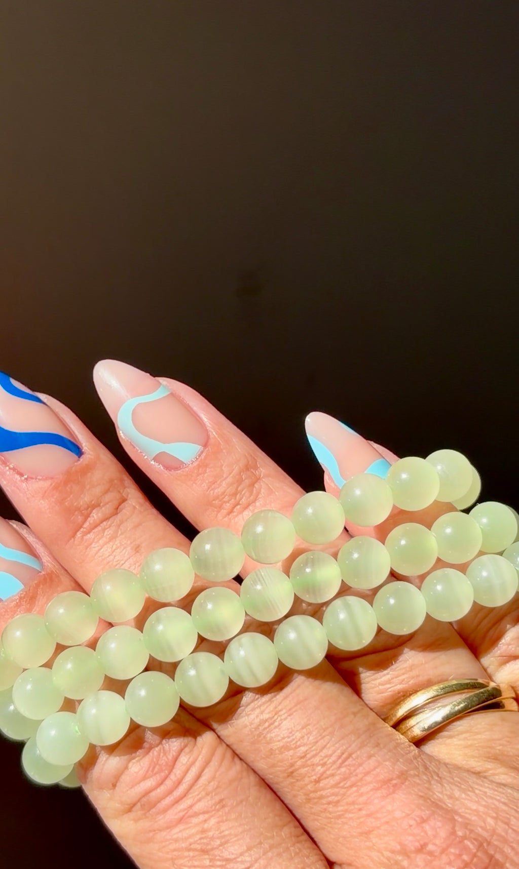 Green Calcite Beaded Bracelet