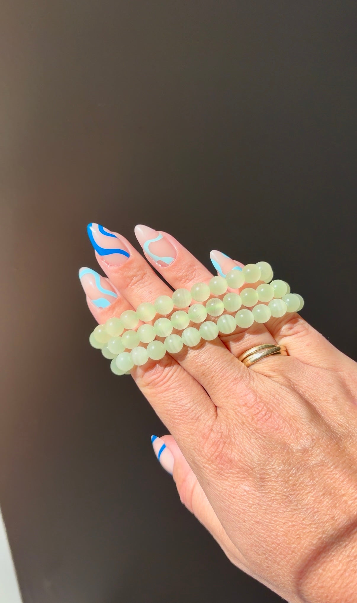 Green Calcite Beaded Bracelet