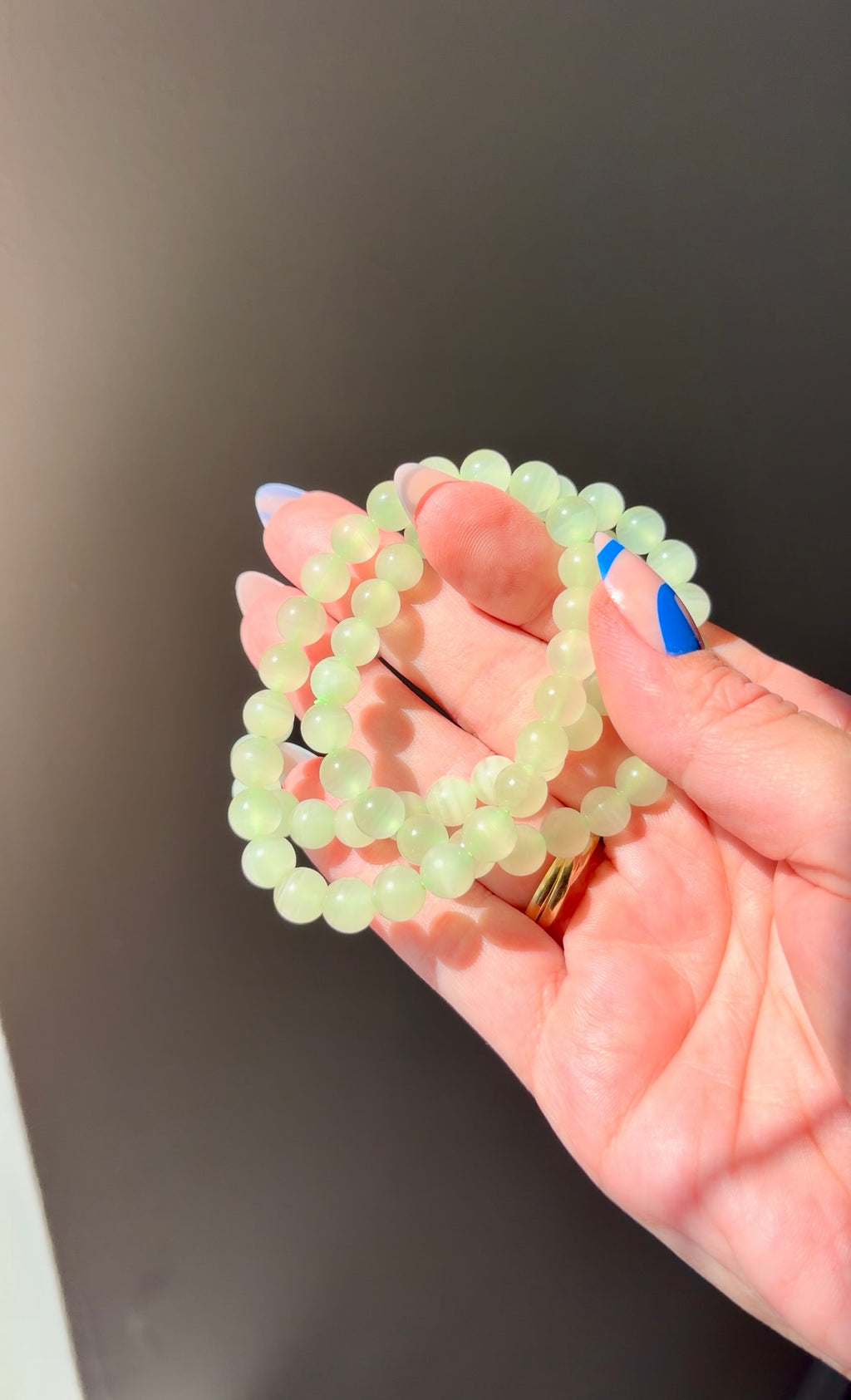 Green Calcite Beaded Bracelet