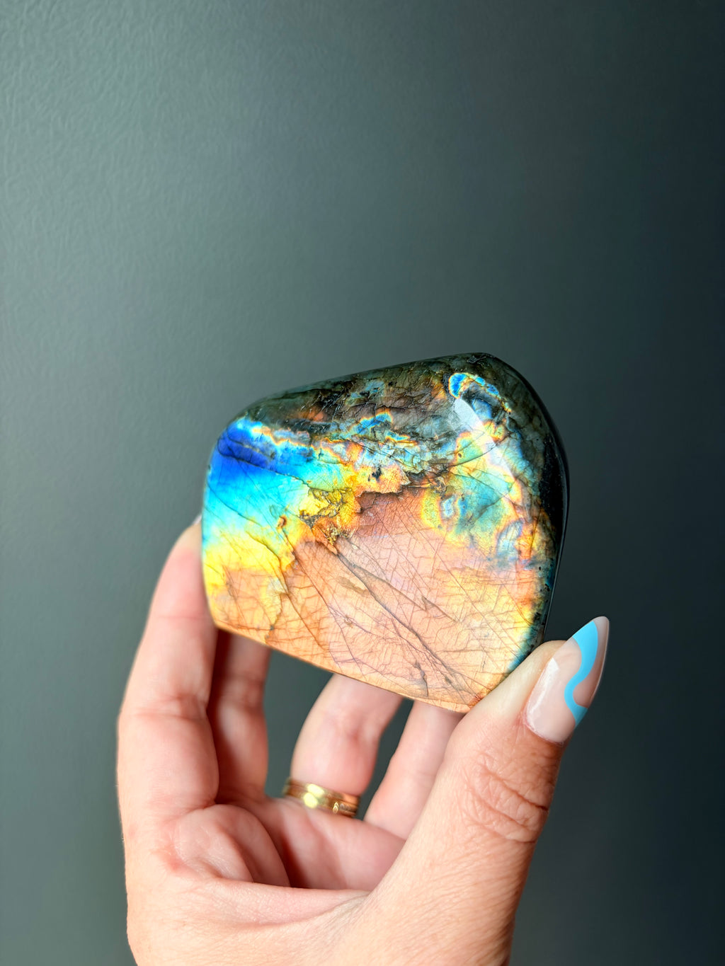 Stunning Flashy Labradorite Freeform | High Flash Natural Crystal Display Stone | Home Decor