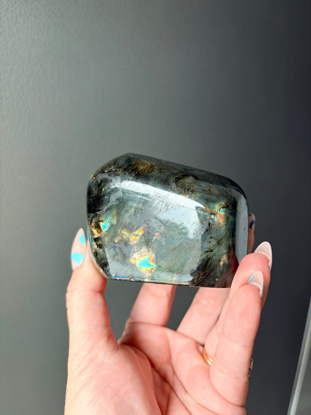 Stunning Flashy Labradorite Freeform | High Flash Natural Crystal Display Stone | Home Decor
