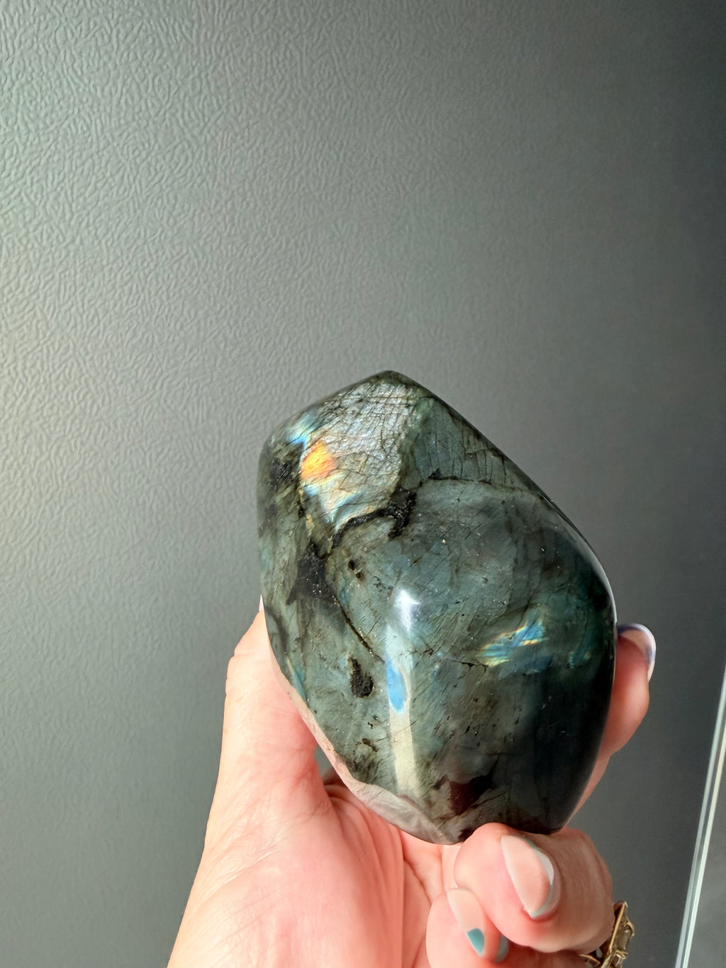 Stunning Flashy Labradorite Freeform | High Flash Natural Crystal Display Stone | Home Decor