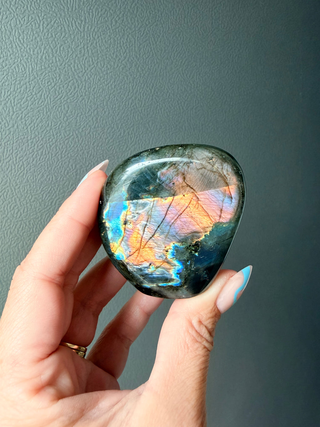 Stunning Flashy Labradorite Freeform | High Flash Natural Crystal Display Stone | Home Decor