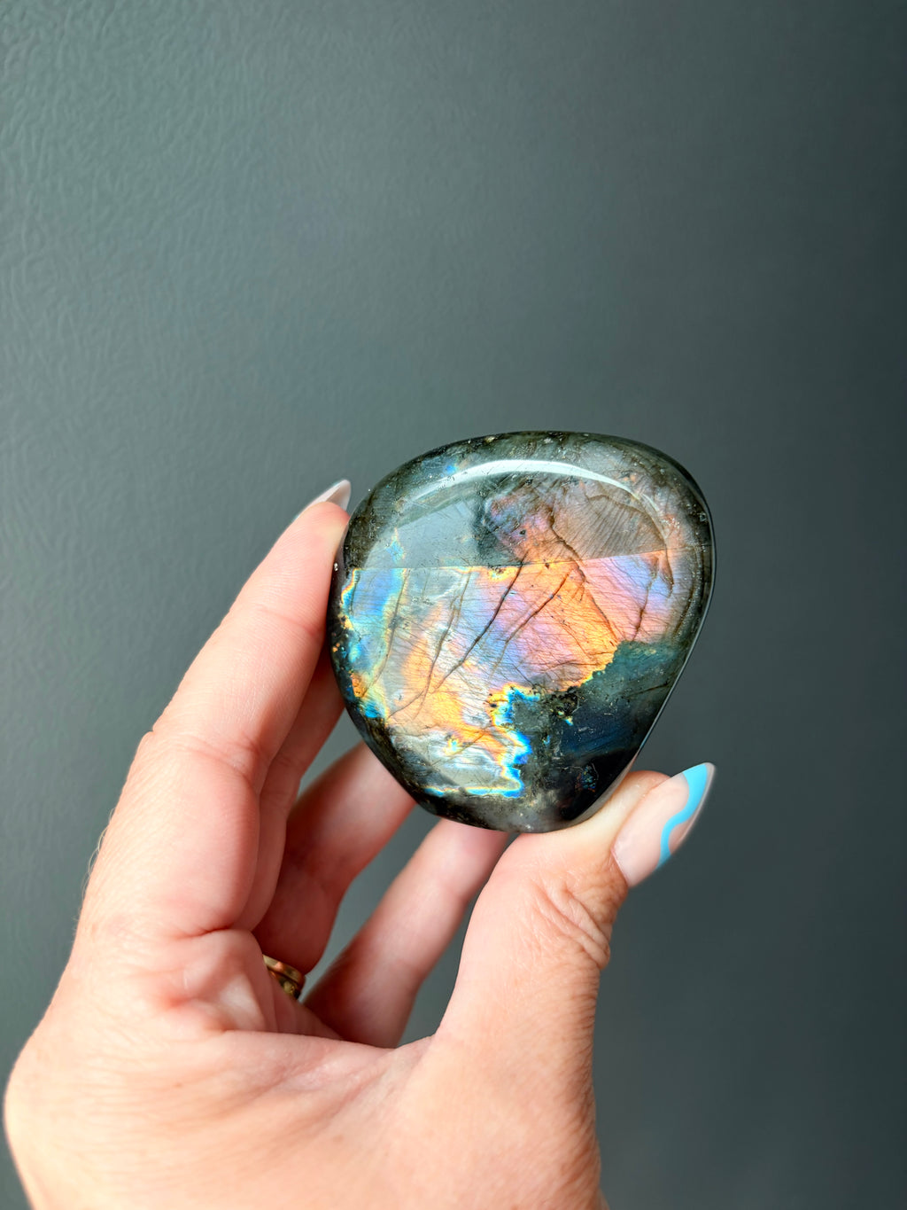Stunning Flashy Labradorite Freeform | High Flash Natural Crystal Display Stone | Home Decor
