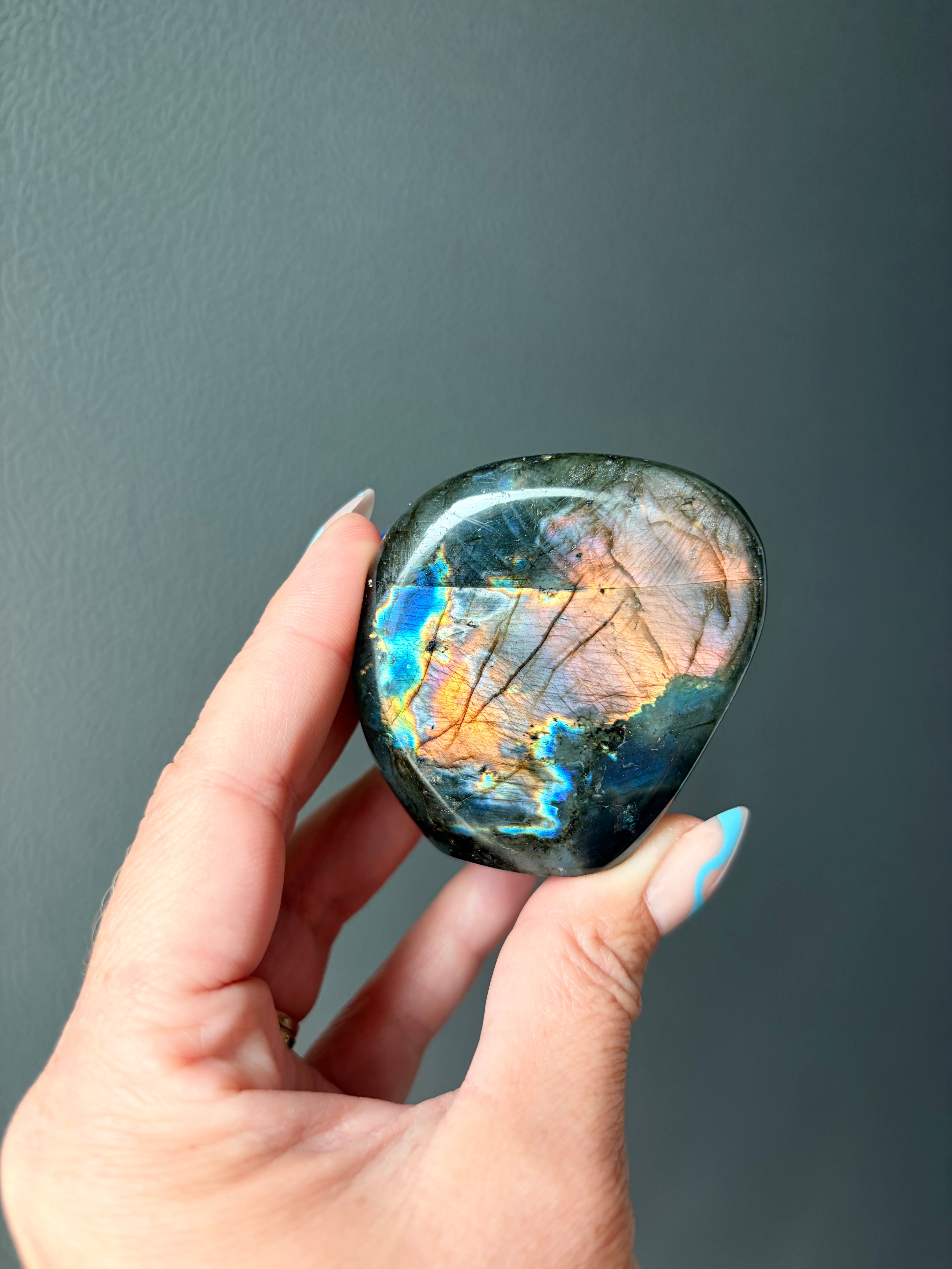 Stunning Flashy Labradorite Freeform | High Flash Natural Crystal Display Stone | Home Decor