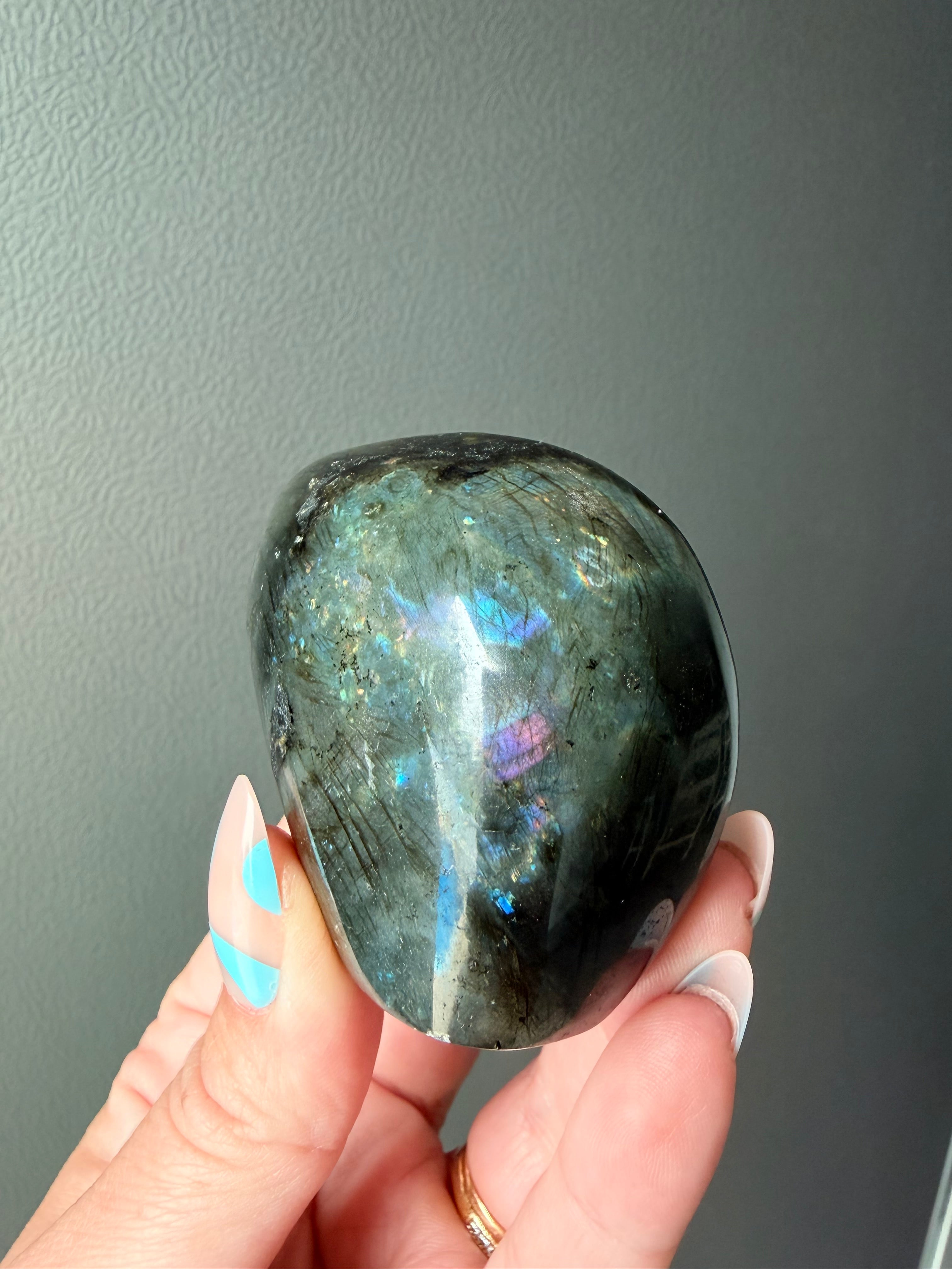 Stunning Flashy Labradorite Freeform | High Flash Natural Crystal Display Stone | Home Decor