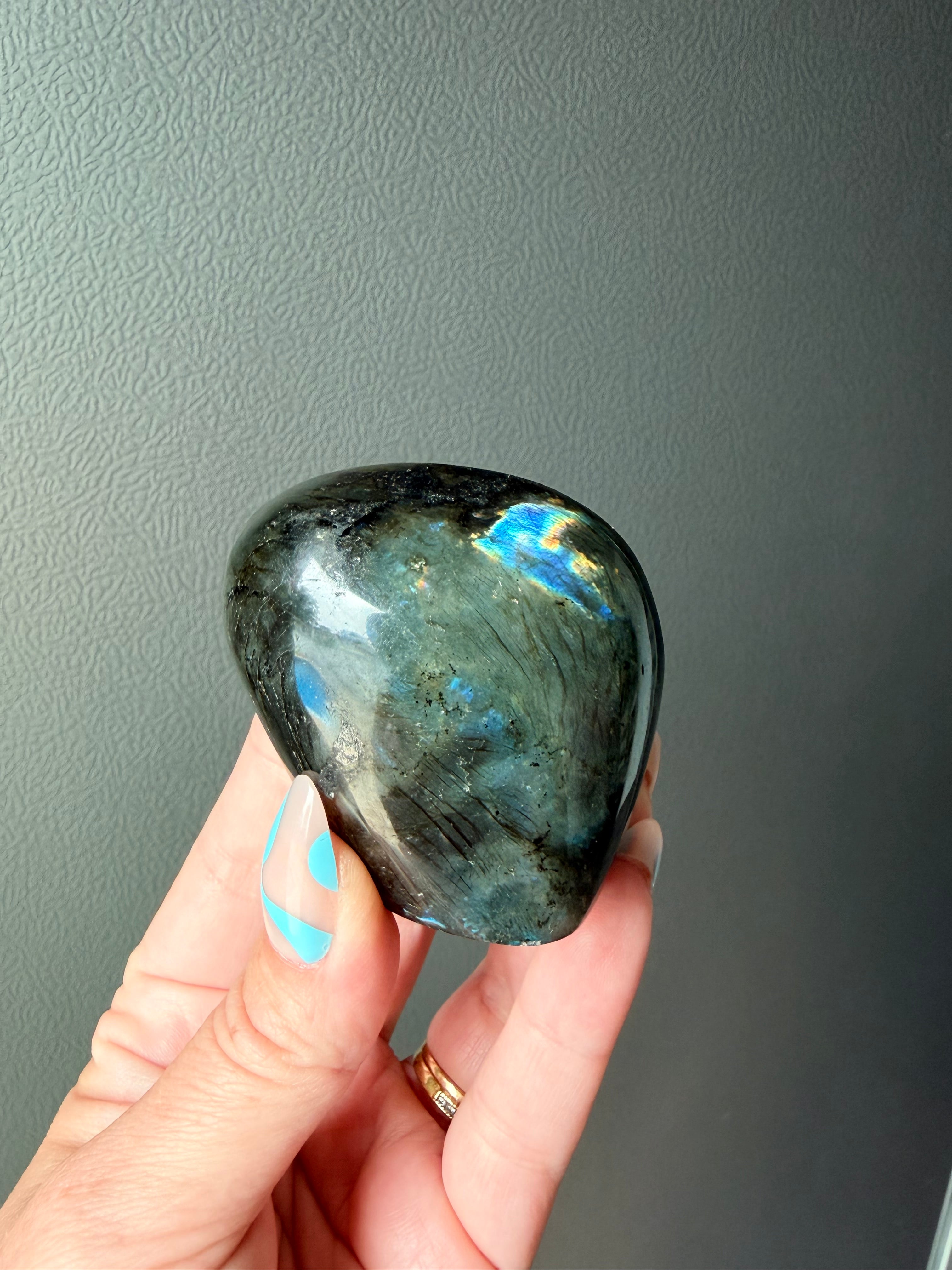 Stunning Flashy Labradorite Freeform | High Flash Natural Crystal Display Stone | Home Decor