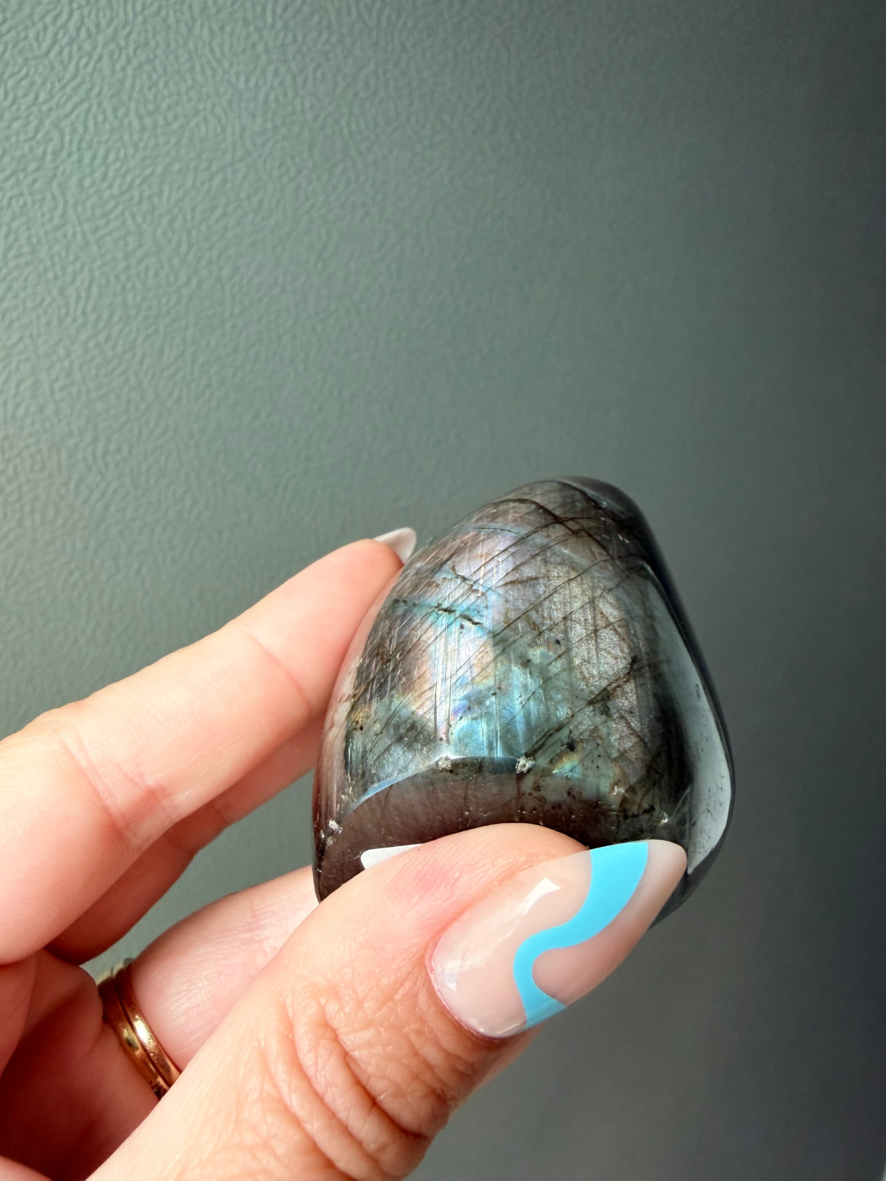 Stunning Flashy Labradorite Freeform | High Flash Natural Crystal Display Stone | Home Decor