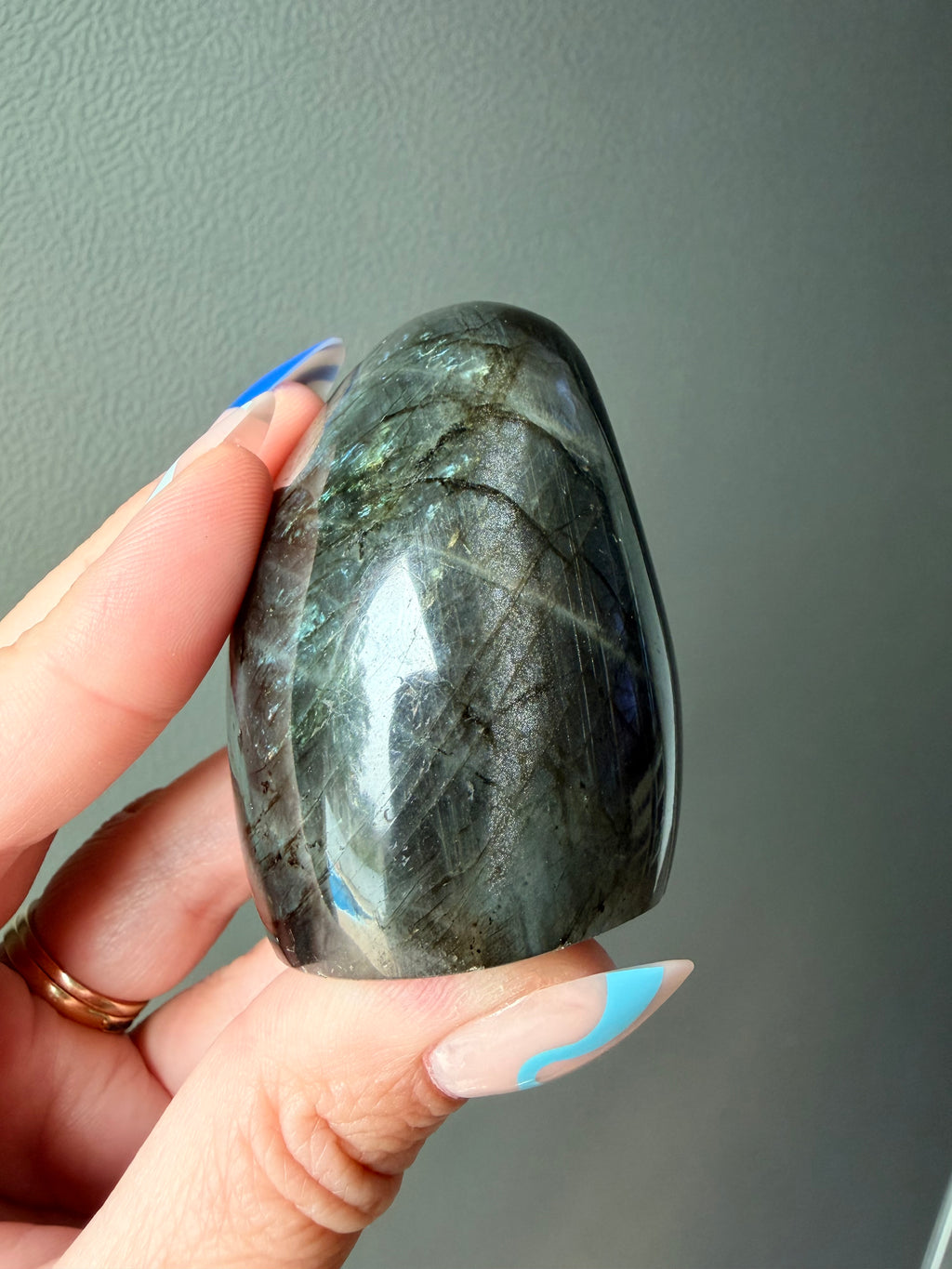 Stunning Flashy Labradorite Freeform | High Flash Natural Crystal Display Stone | Home Decor