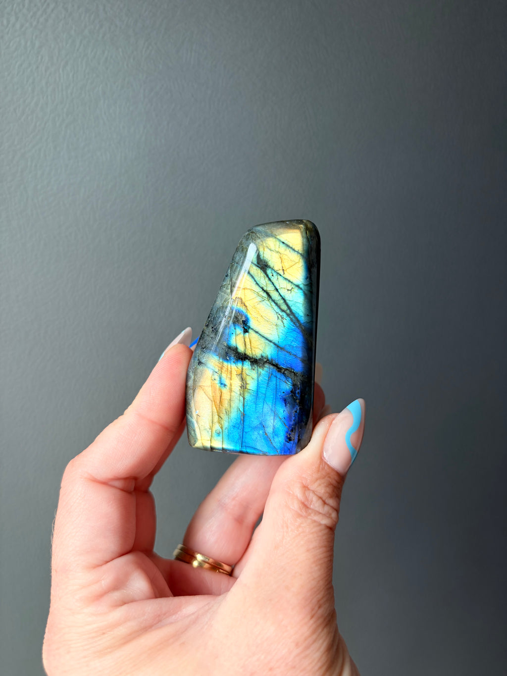 Stunning Flashy Labradorite Freeform | High Flash Natural Crystal Display Stone | Home Decor