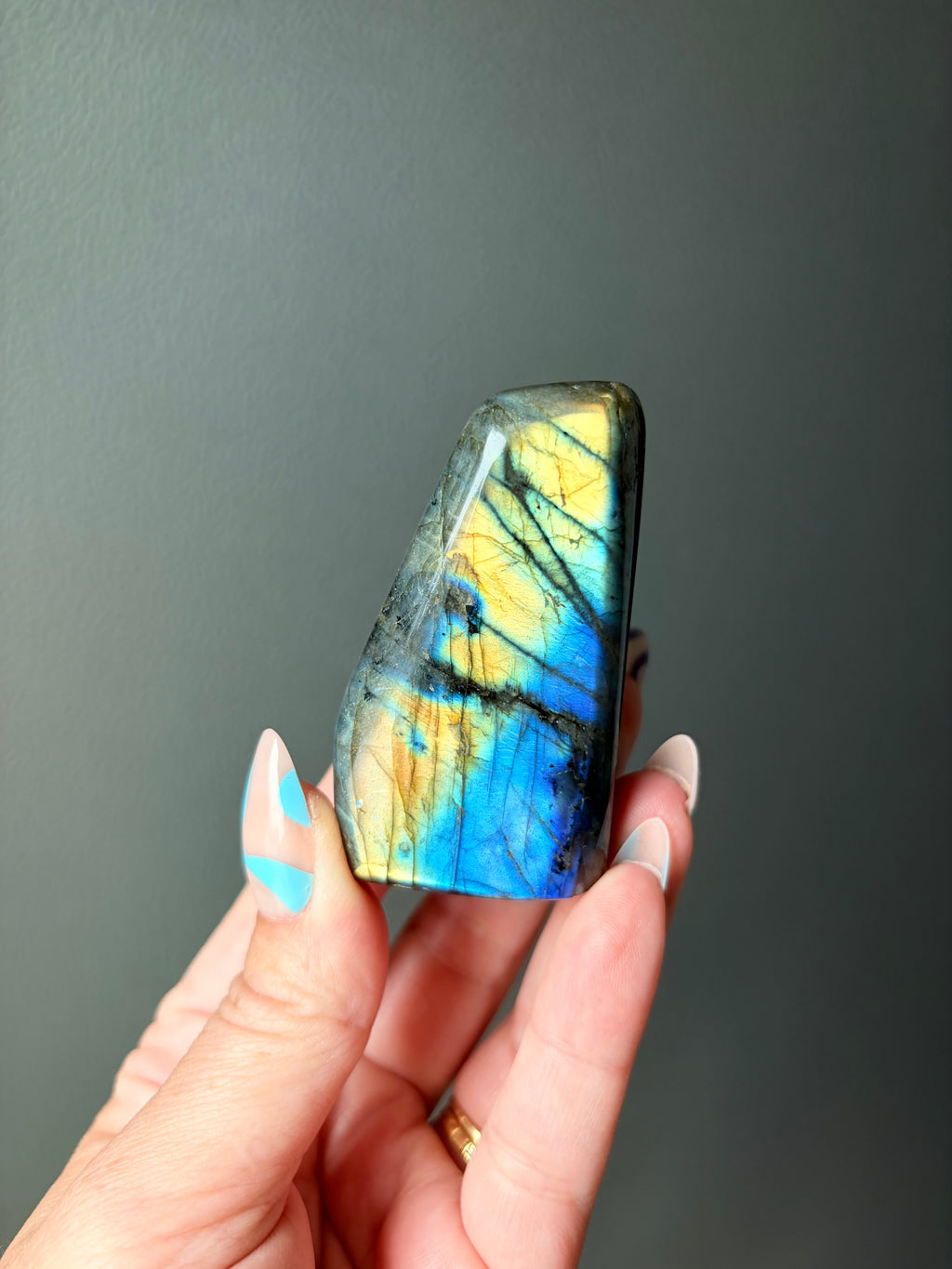 Stunning Flashy Labradorite Freeform | High Flash Natural Crystal Display Stone | Home Decor