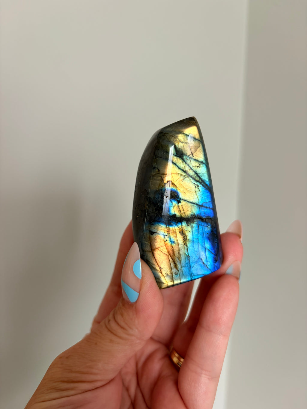 Stunning Flashy Labradorite Freeform | High Flash Natural Crystal Display Stone | Home Decor