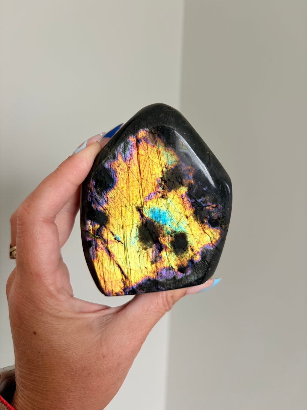 Stunning Flashy Labradorite Freeform | High Flash Natural Crystal Display Stone | Home Decor
