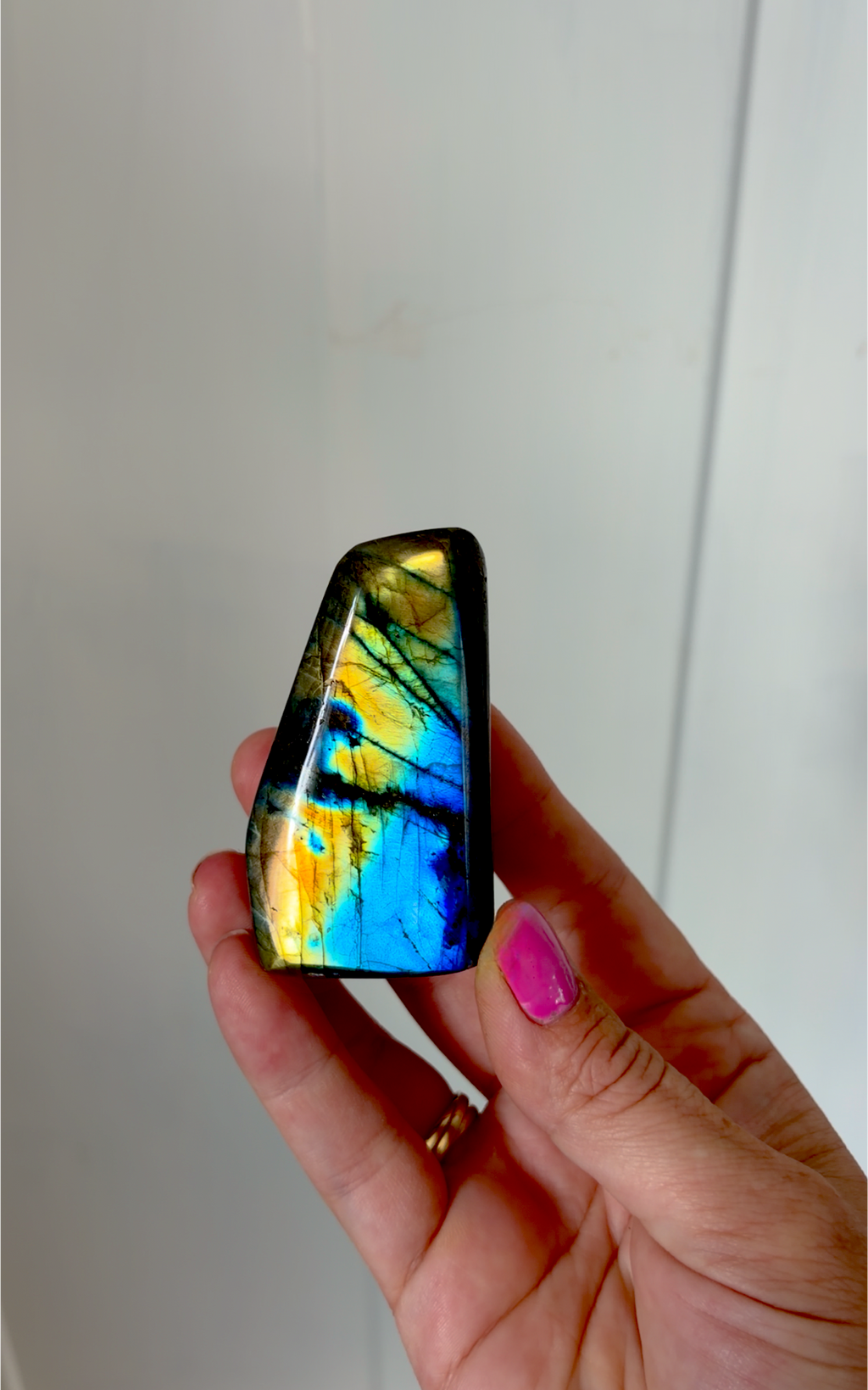 Stunning Flashy Labradorite Freeform | High Flash Natural Crystal Display Stone | Home Decor