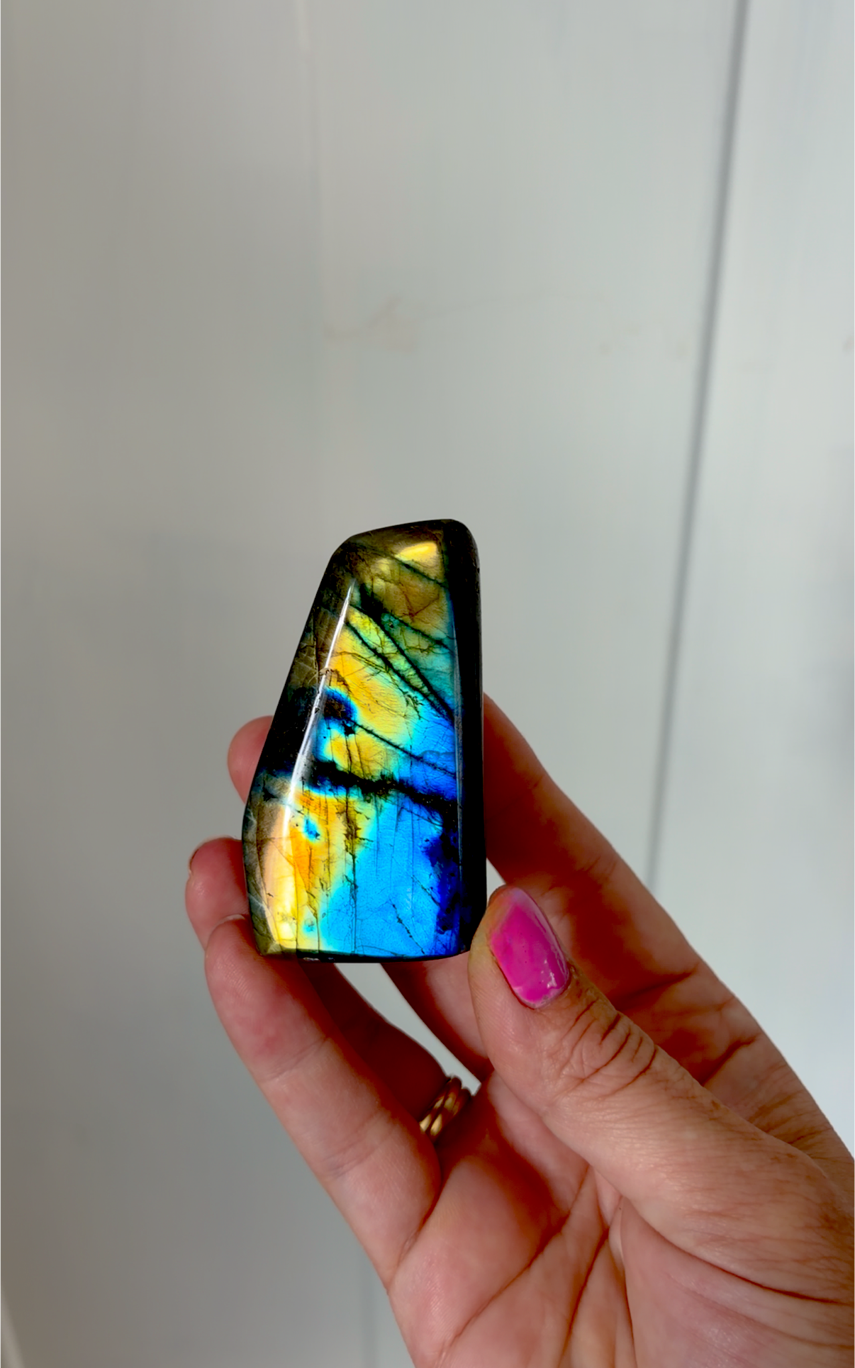 Stunning Flashy Labradorite Freeform | High Flash Natural Crystal Display Stone | Home Decor