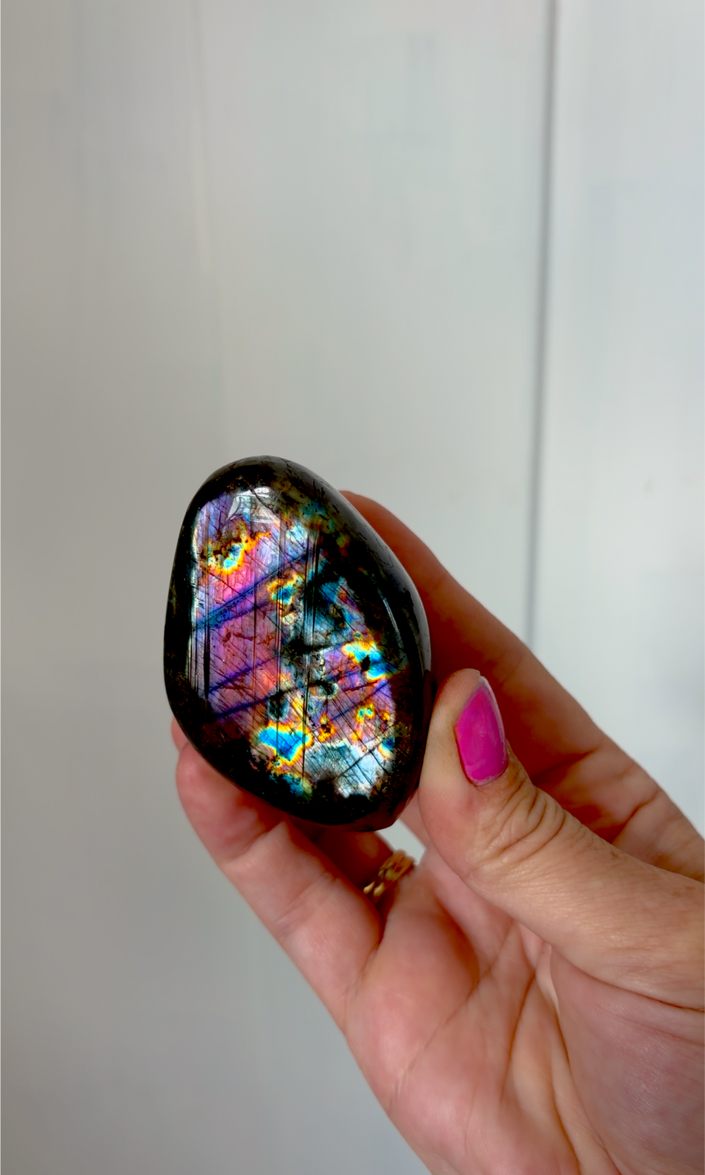 Stunning Flashy Labradorite Freeform | High Flash Natural Crystal Display Stone | Home Decor