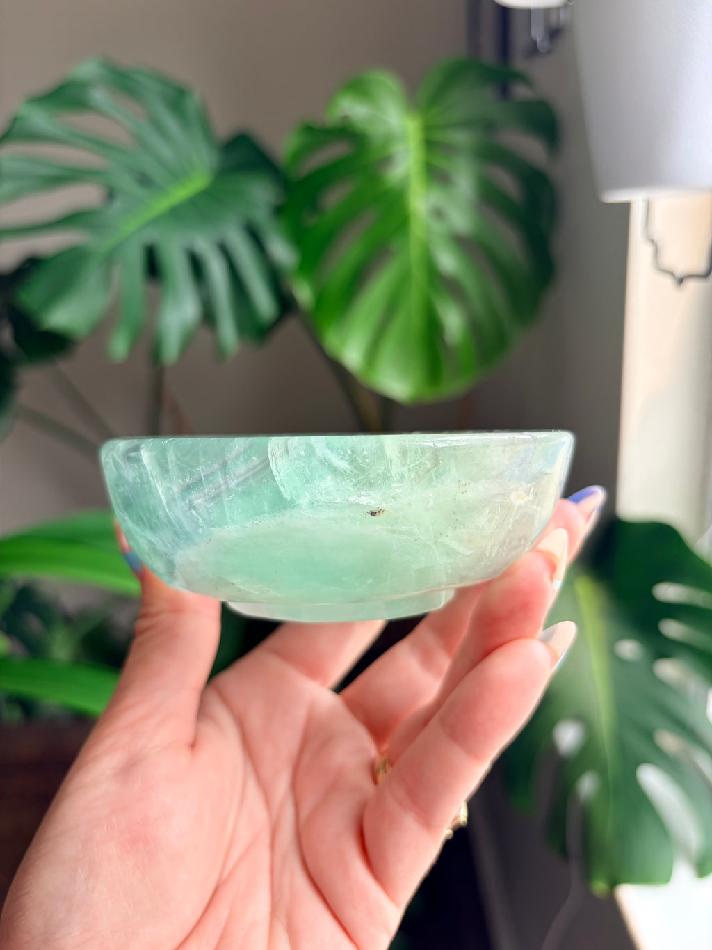 Vibrant Natural Fluorite Bowl | Gorgeous Green & Purple Crystal | Home Décor & Altar