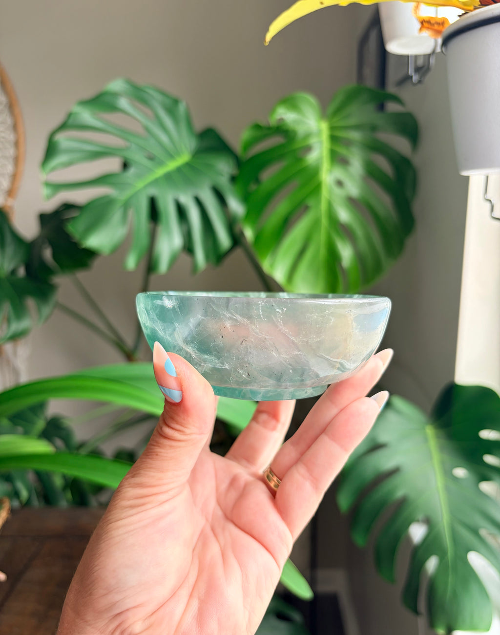 Vibrant Natural Fluorite Bowl | Gorgeous Teal Green Crystal | Home Décor & Altar