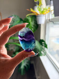 Rainbow Fluorite Palm Stone