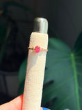 Rose Gold Plated Sterling Silver Pink Tourmaline Ring