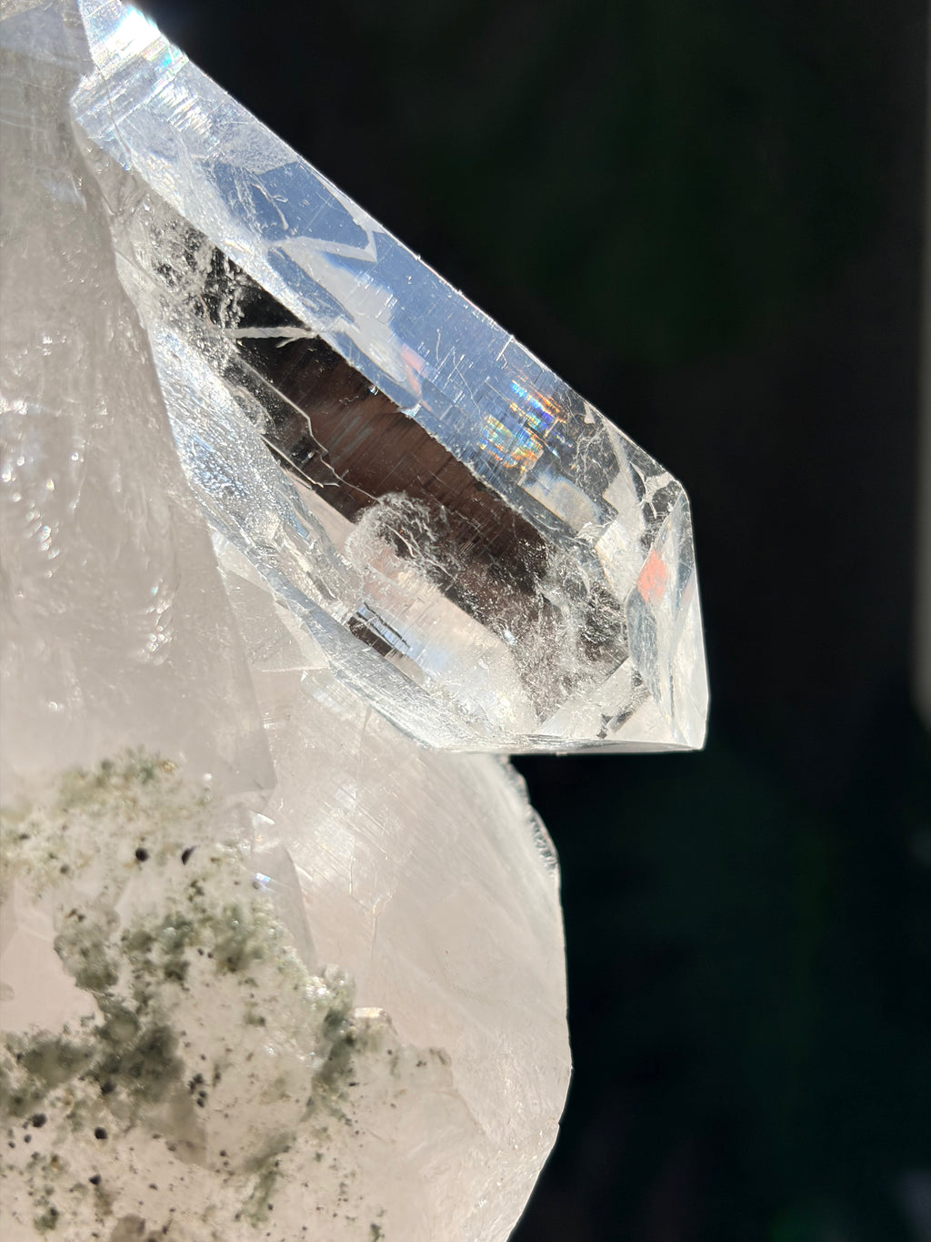 Raw Himalayan Quartz with Chlorite & Anatase