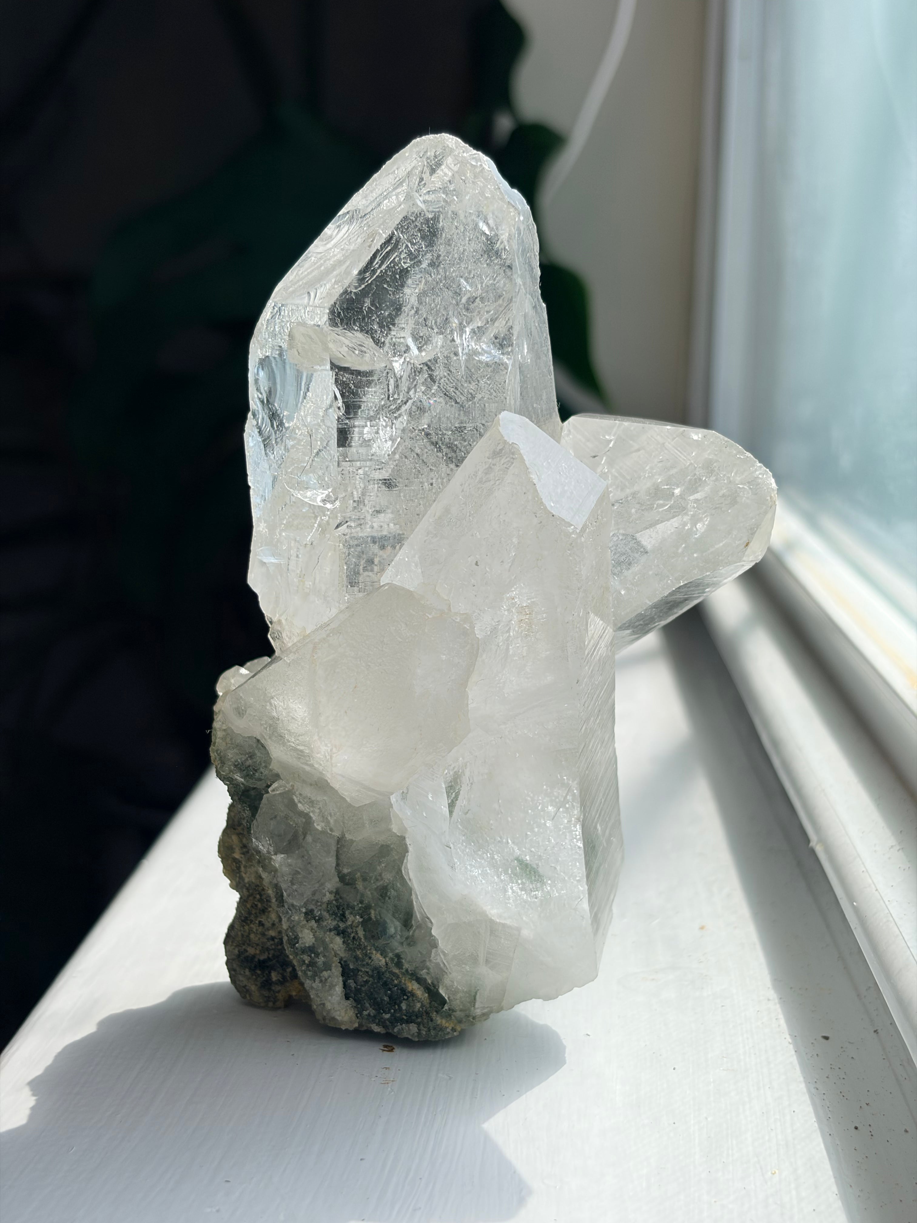 Raw Himalayan Quartz with Chlorite & Anatase