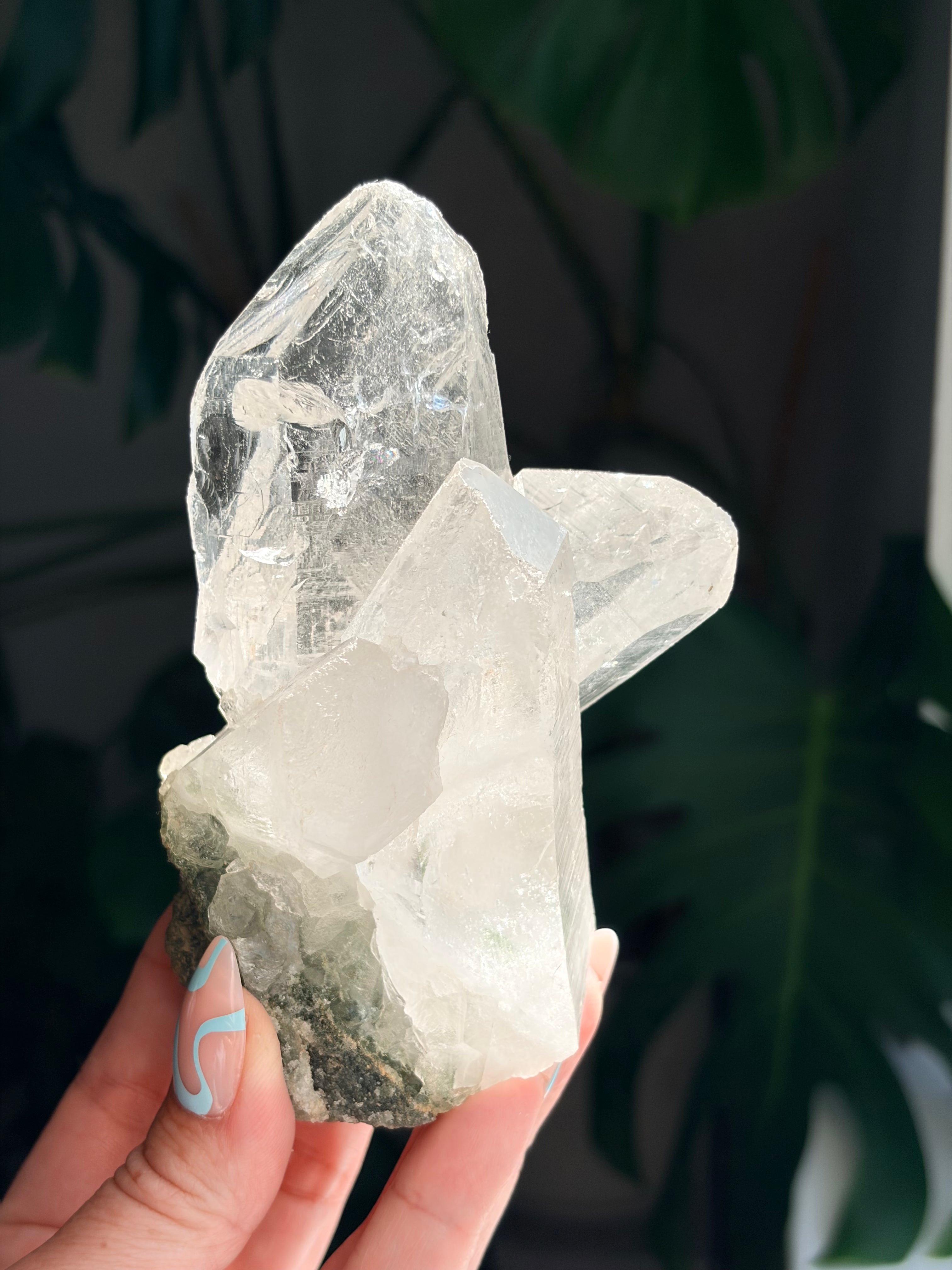 Raw Himalayan Quartz with Chlorite & Anatase