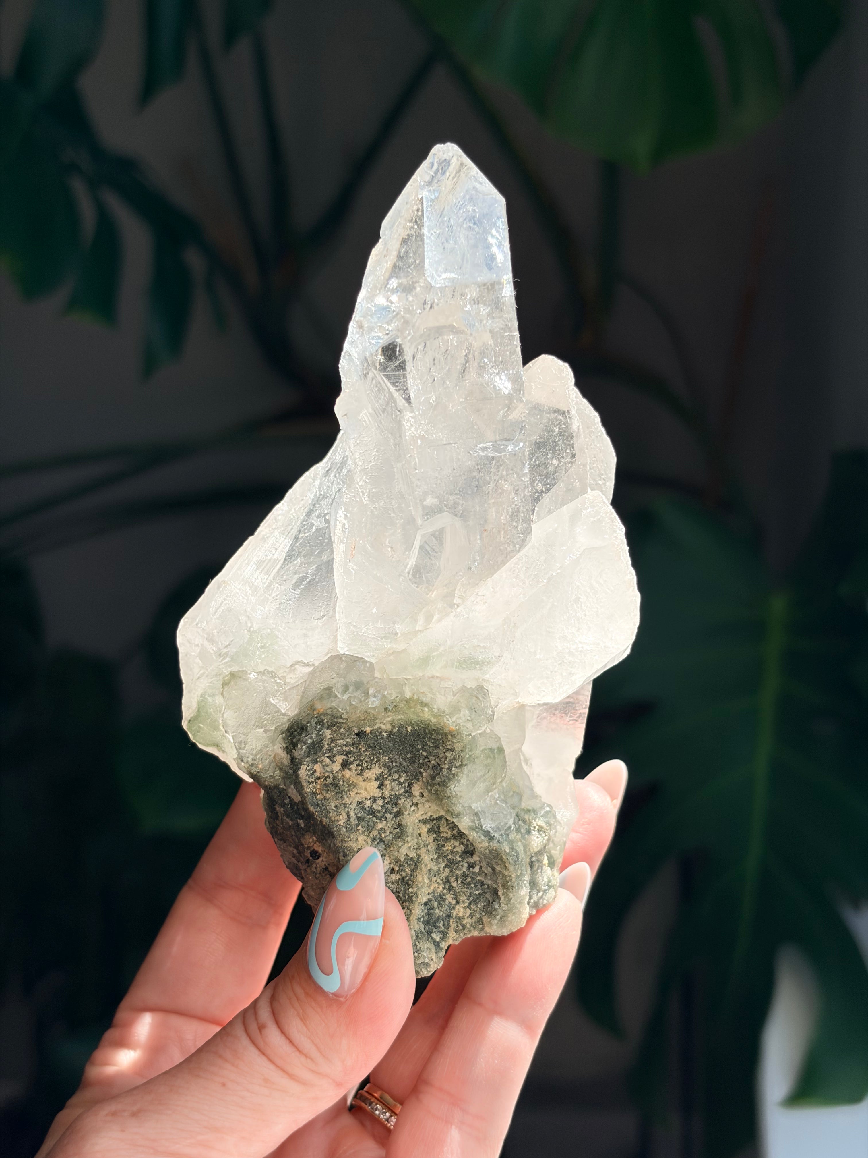 Raw Himalayan Quartz with Chlorite & Anatase
