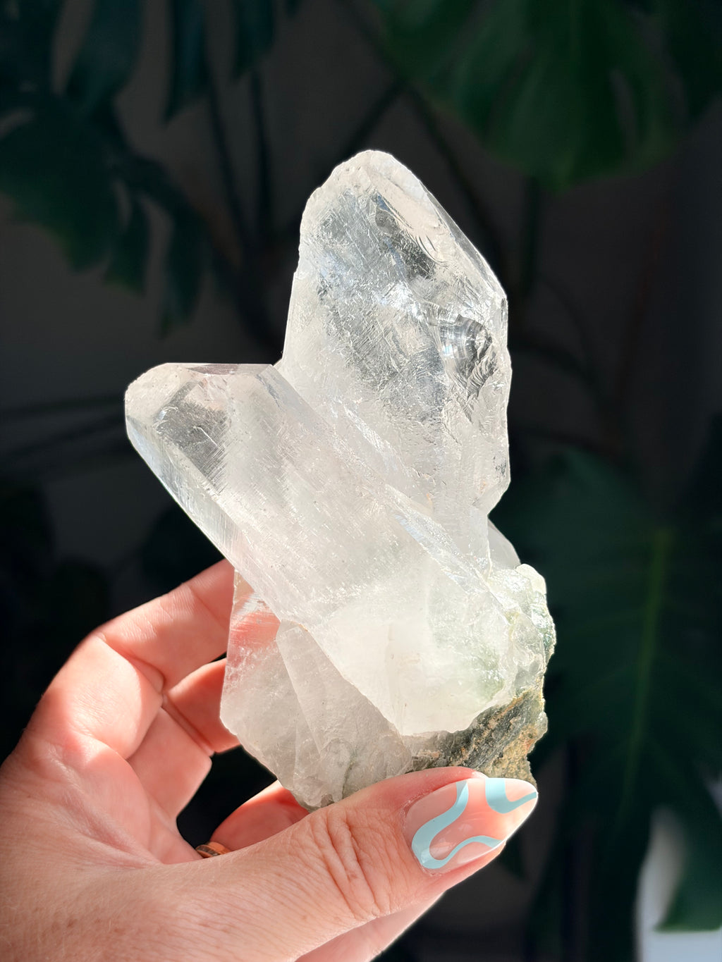 Raw Himalayan Quartz with Chlorite & Anatase