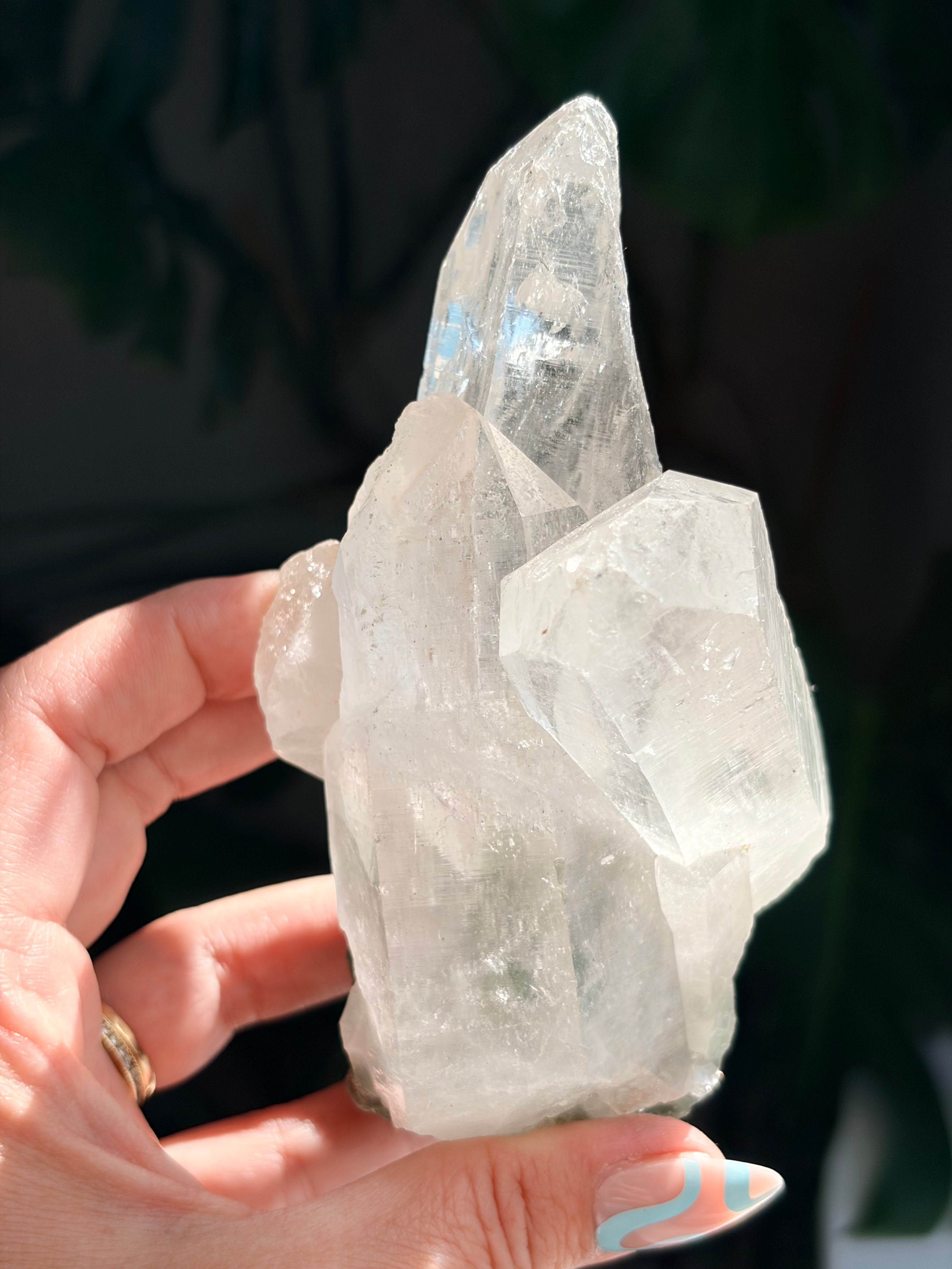 Raw Himalayan Quartz with Chlorite & Anatase