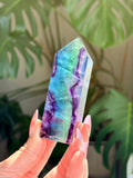 Rainbow Fluorite Rectangle Tower