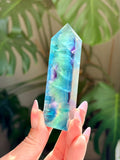 Rainbow Fluorite Rectangle Tower