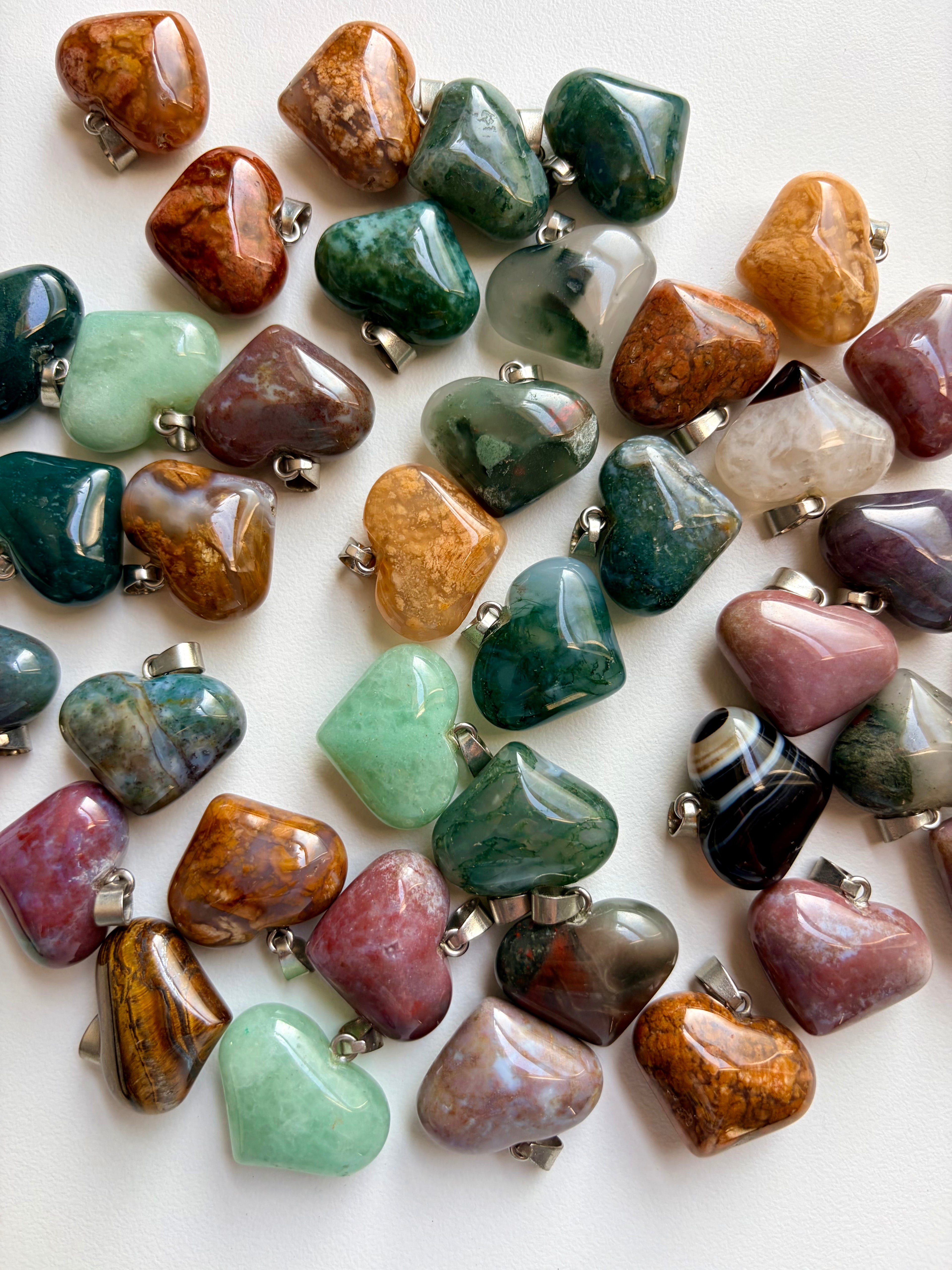 Intuitively Chosen Crystal Heart Pendant