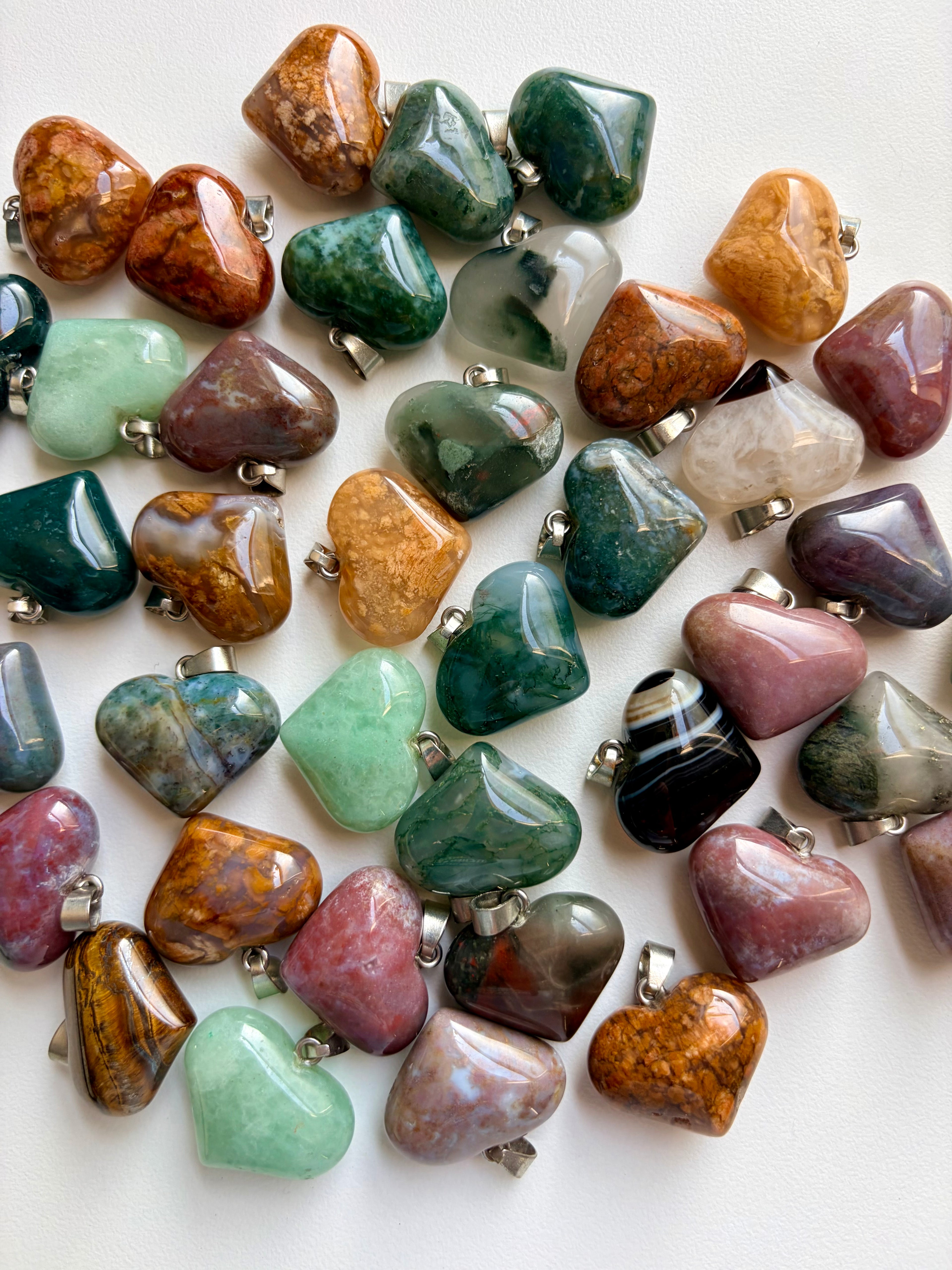 Intuitively Chosen Crystal Heart Pendant