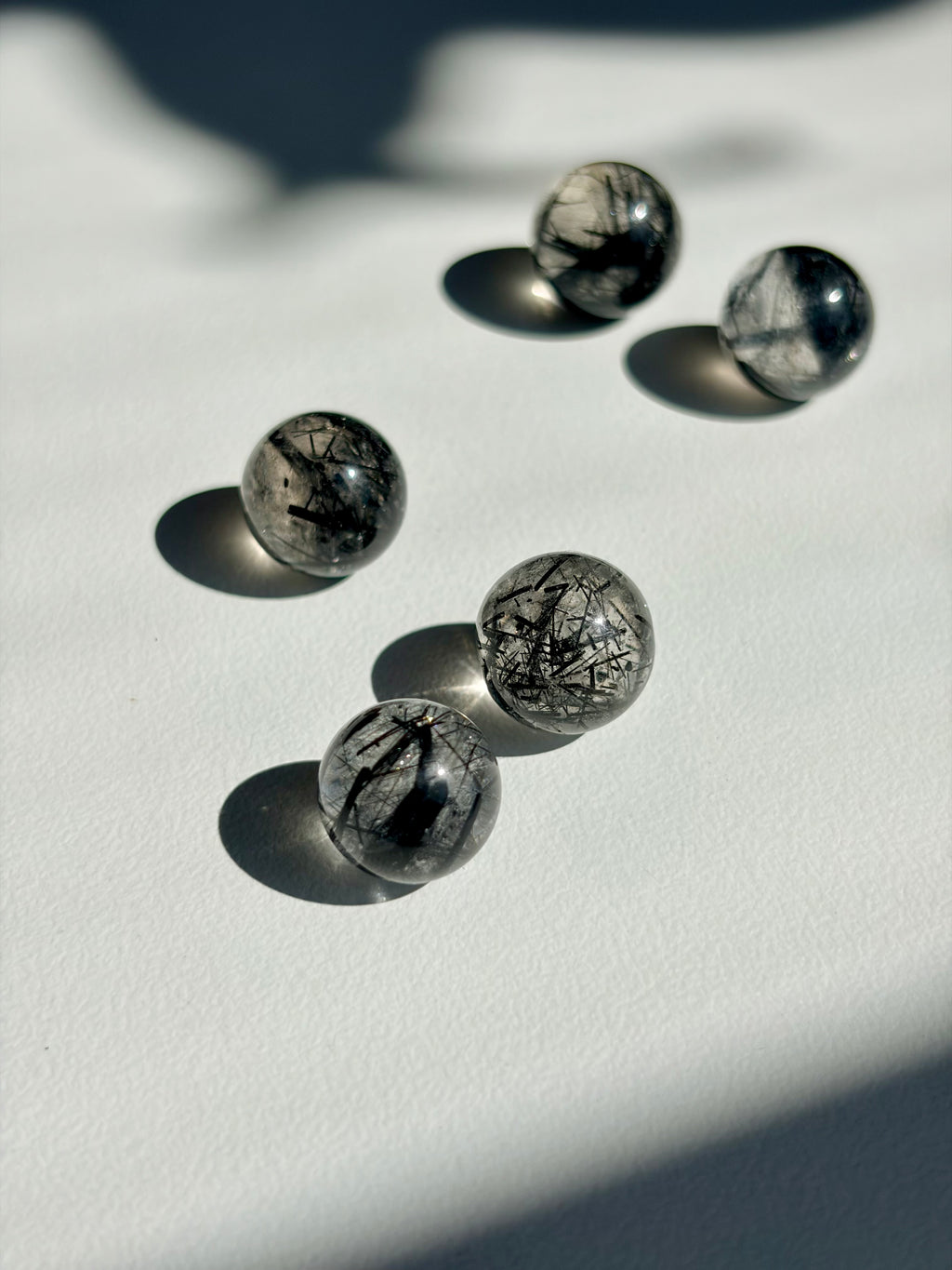 Mini Black Tourmaline in Quartz Sphere