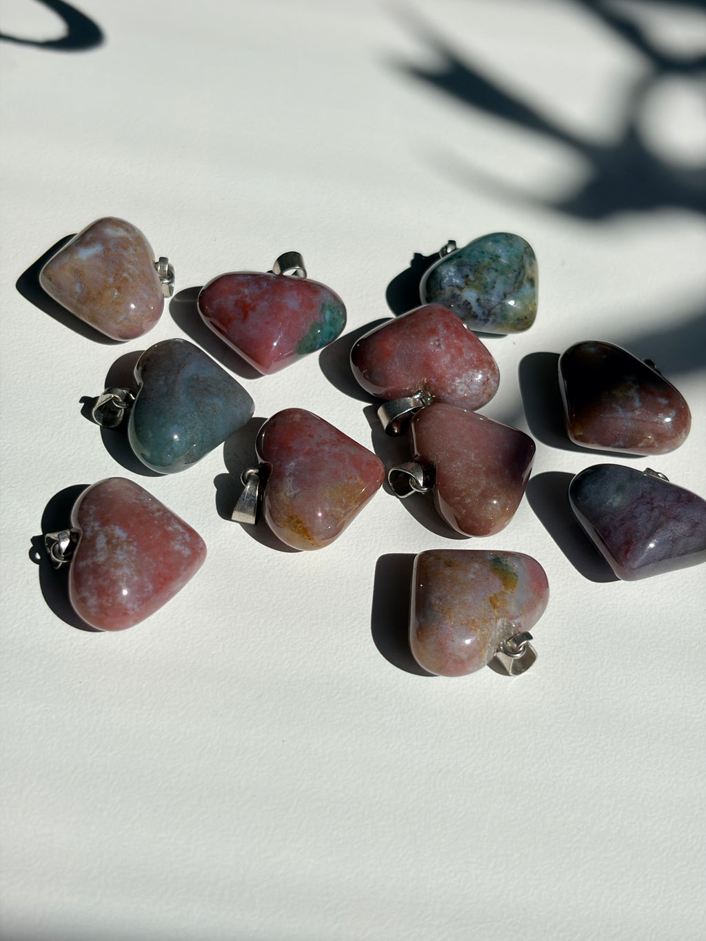 Sea Jasper Heart Pendant