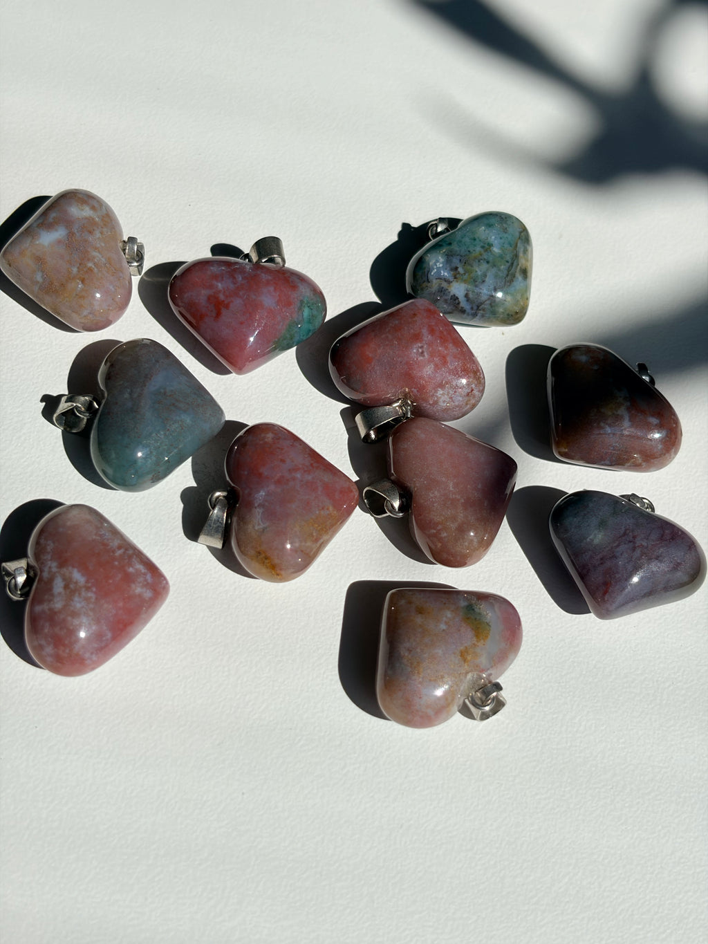 Sea Jasper Heart Pendant