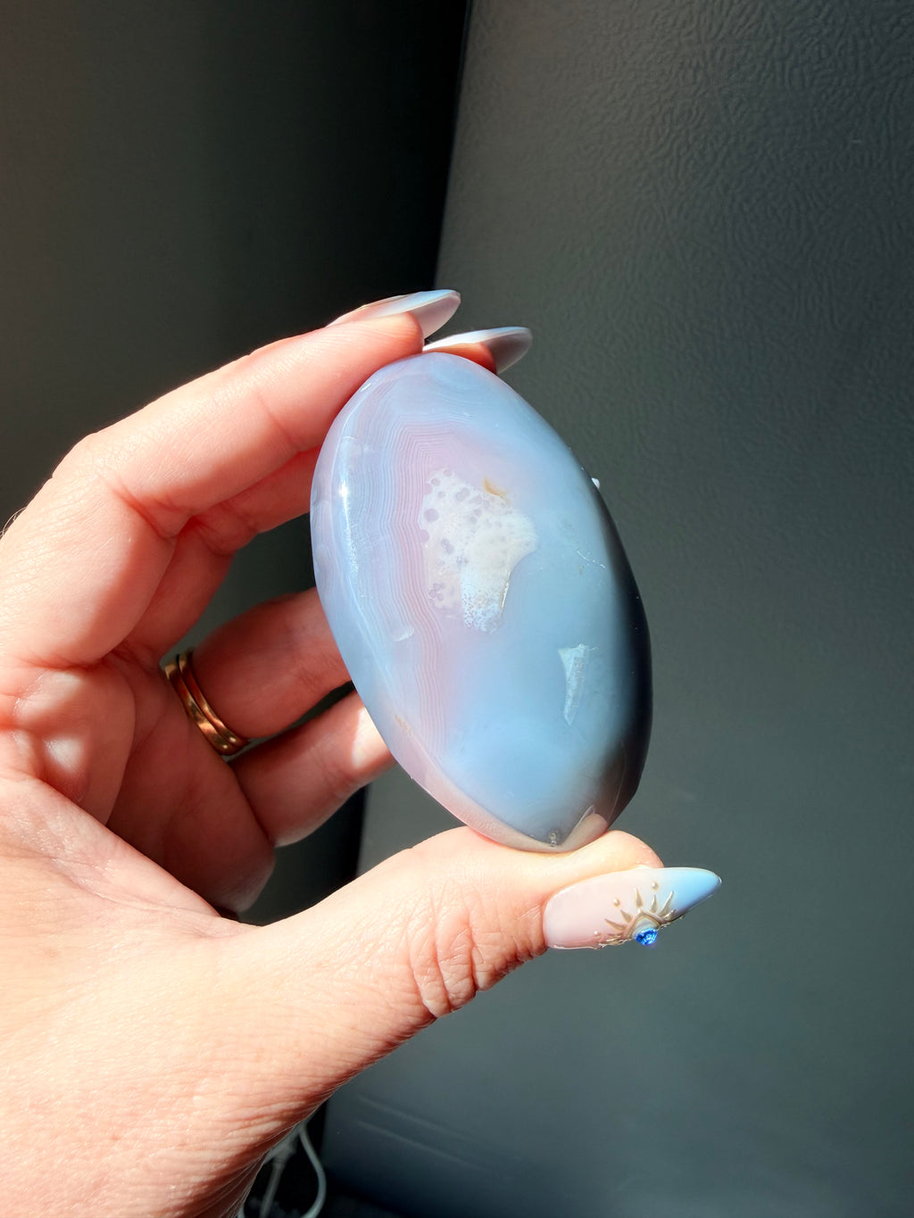 Swazi Agate Palm Stone