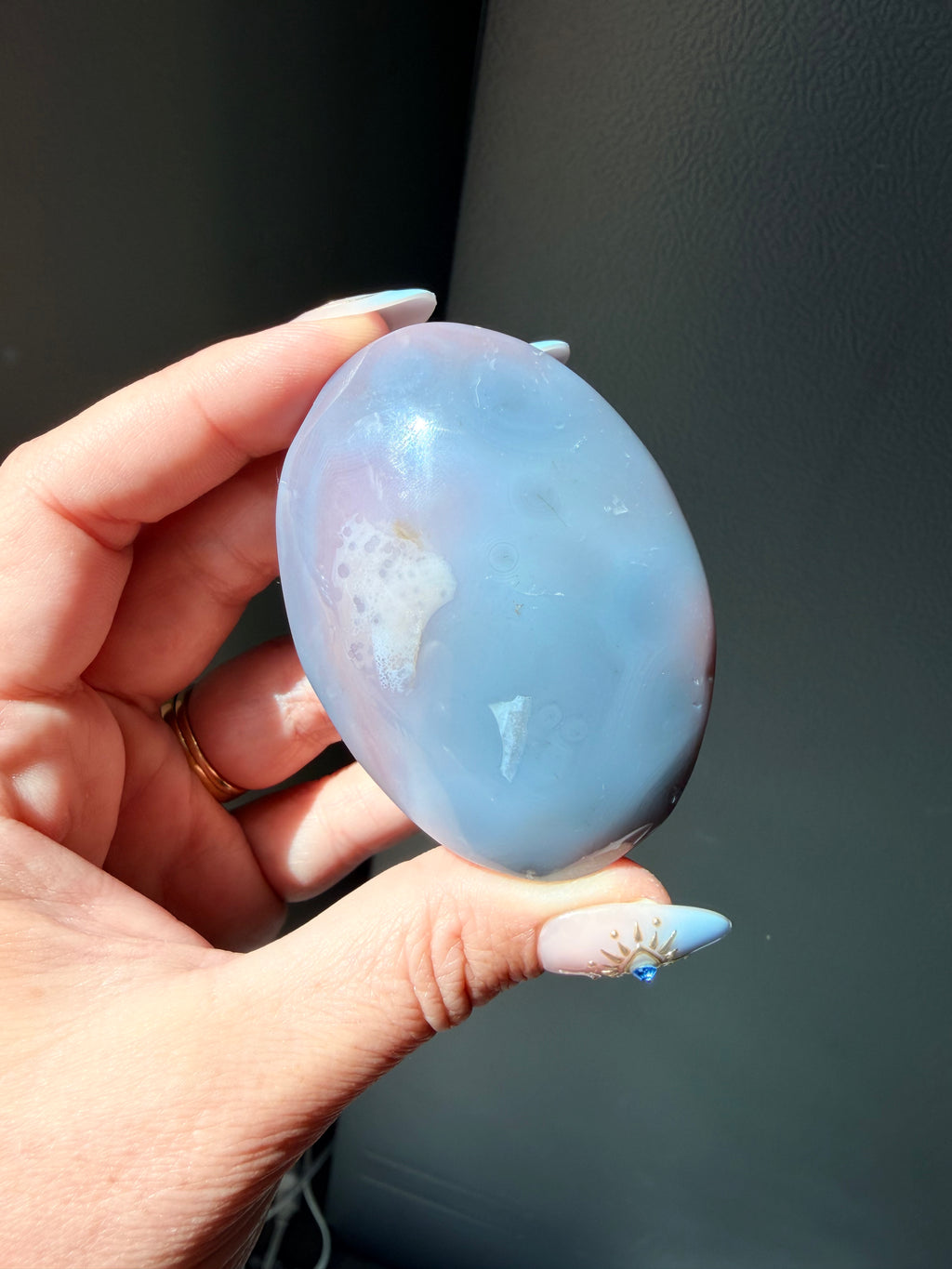 Swazi Agate Palm Stone