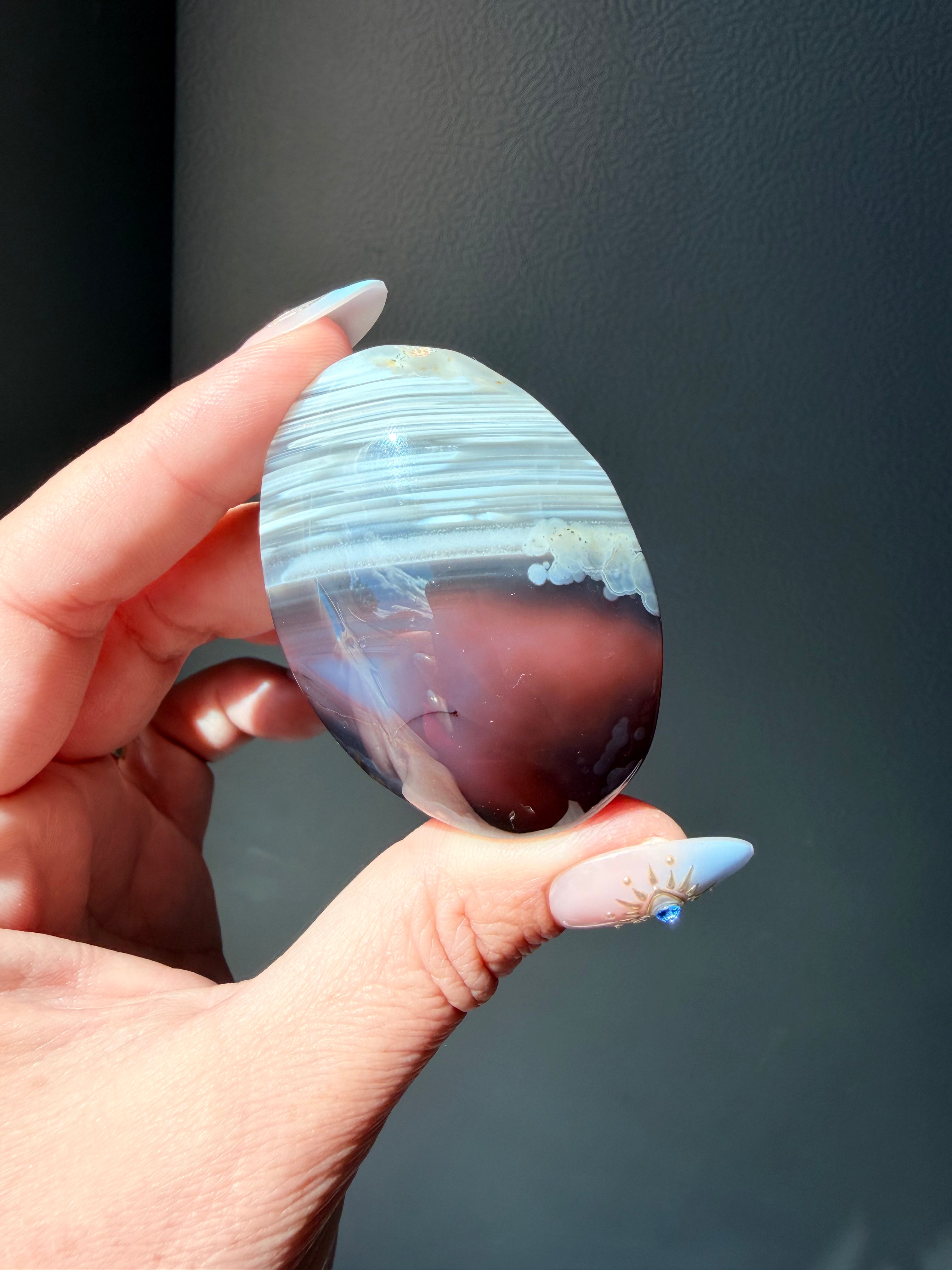 Swazi Agate Palm Stone