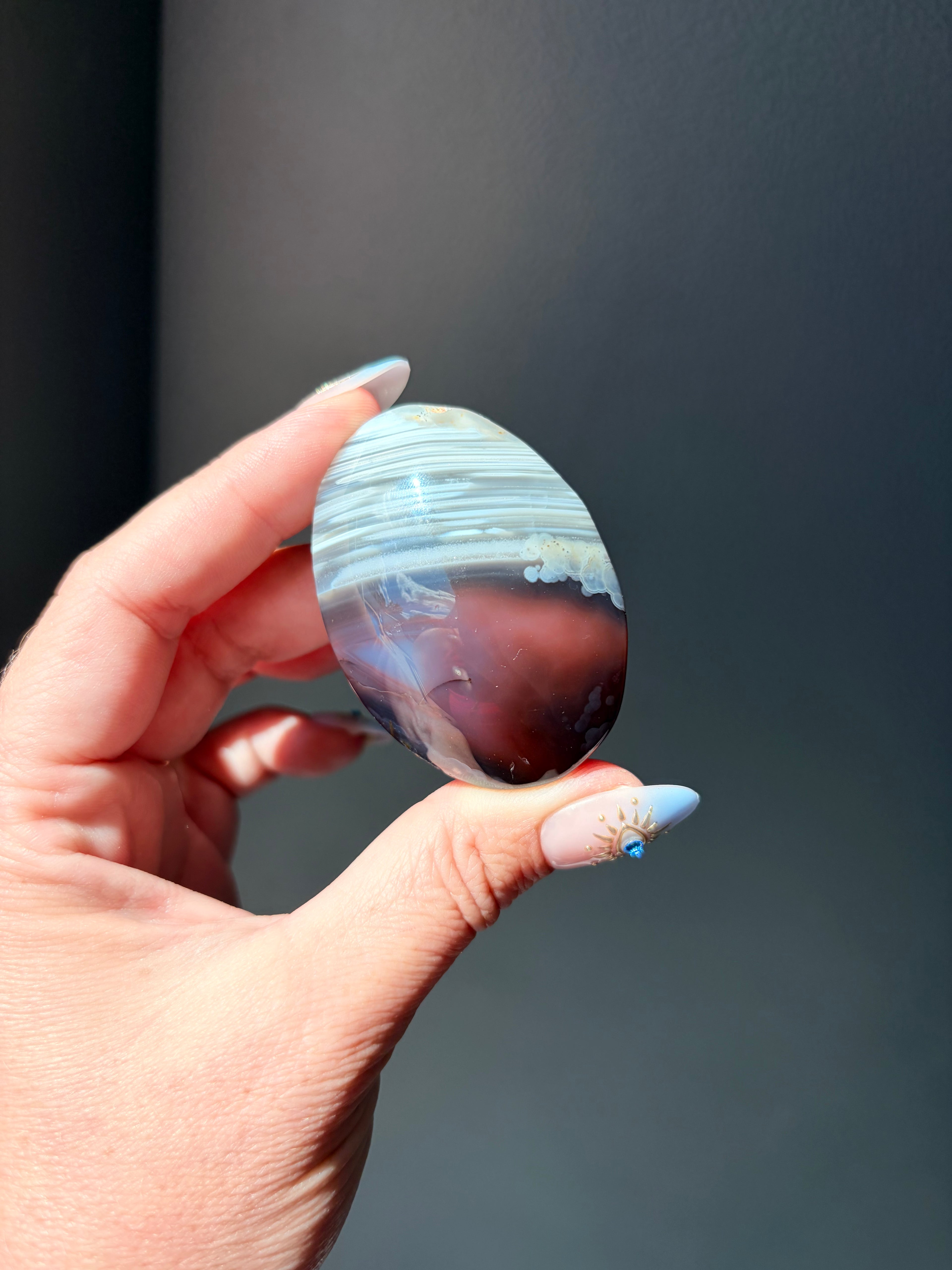 Swazi Agate Palm Stone
