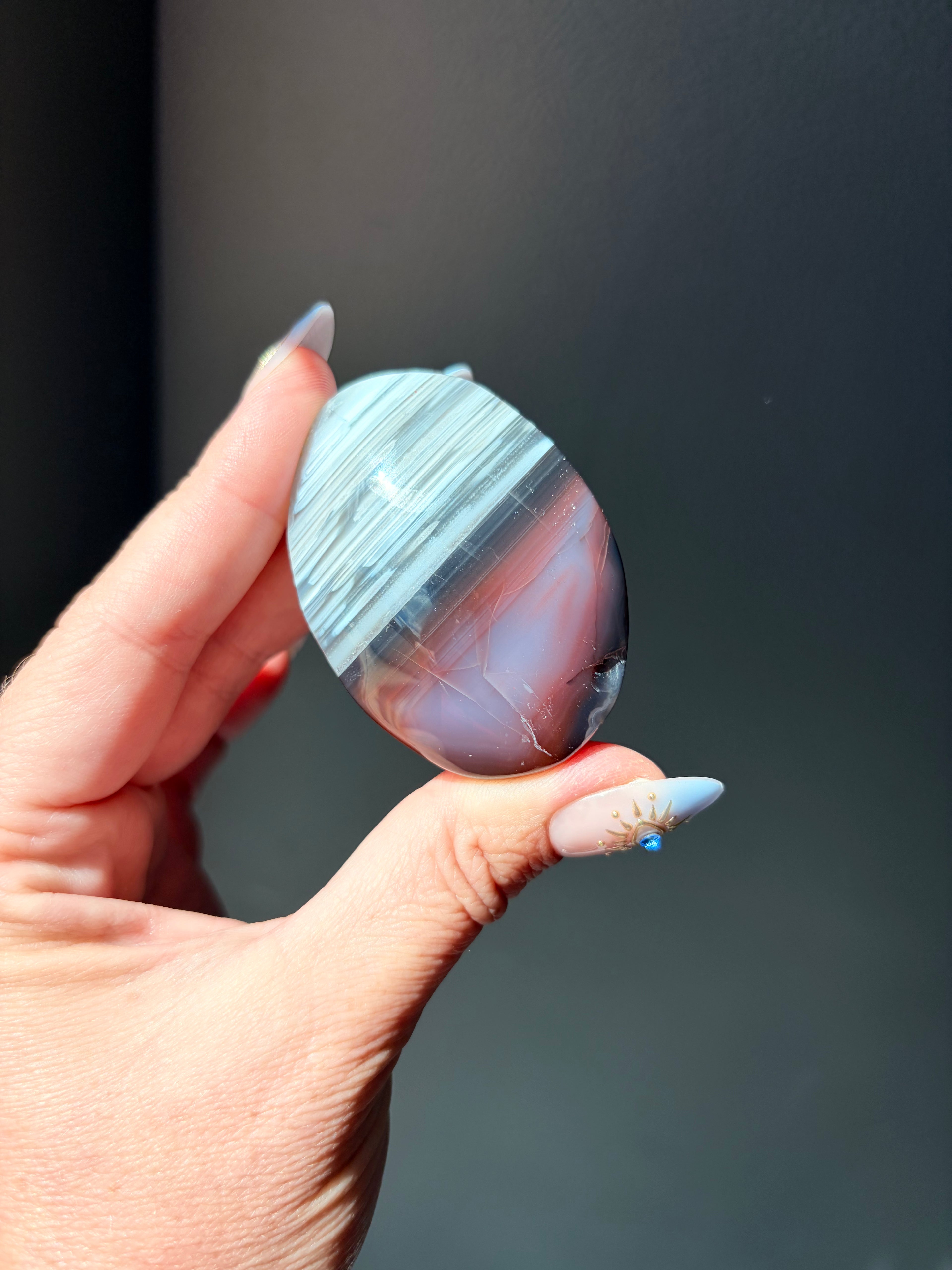 Swazi Agate Palm Stone