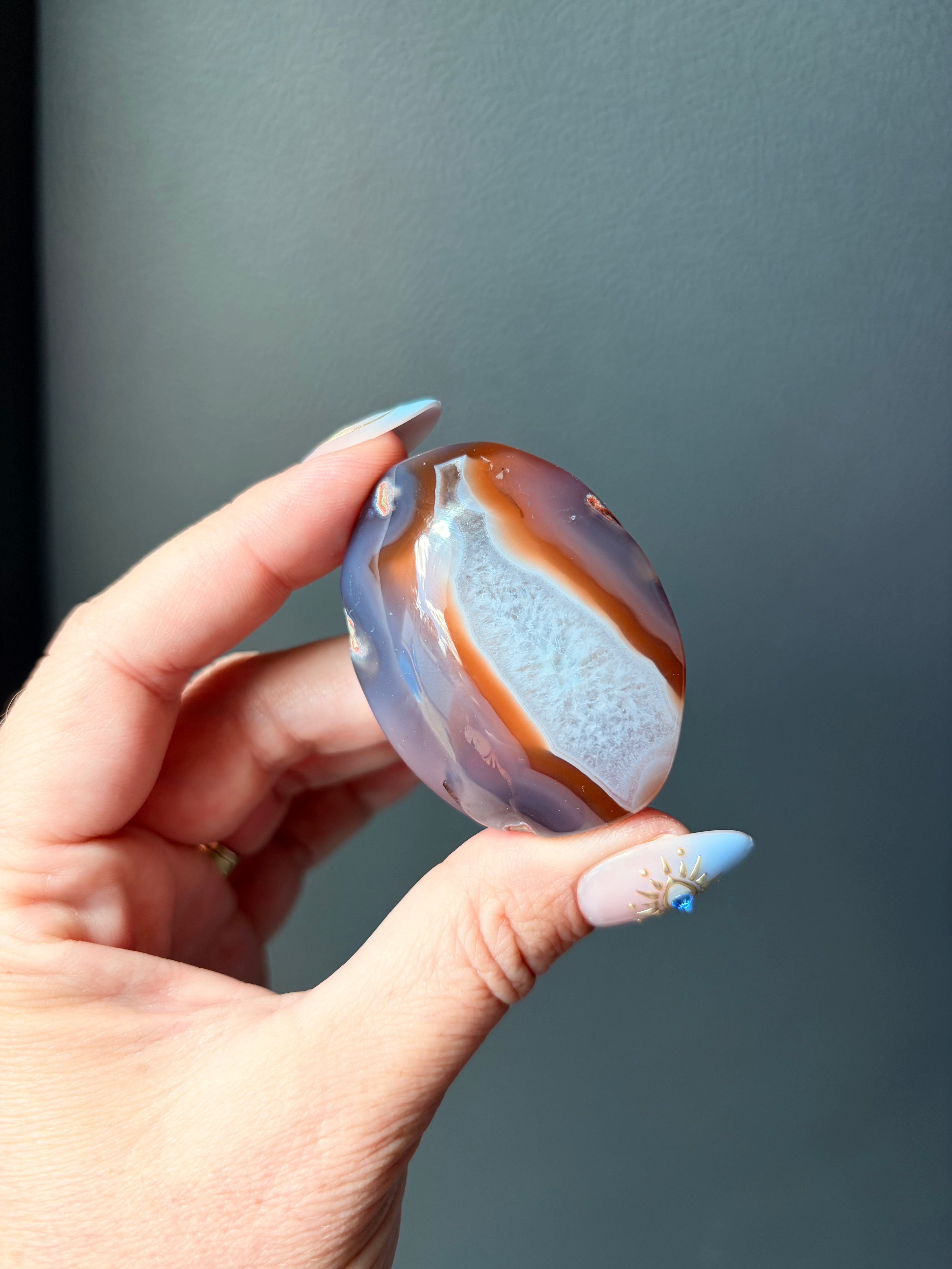Swazi Agate Palm Stone