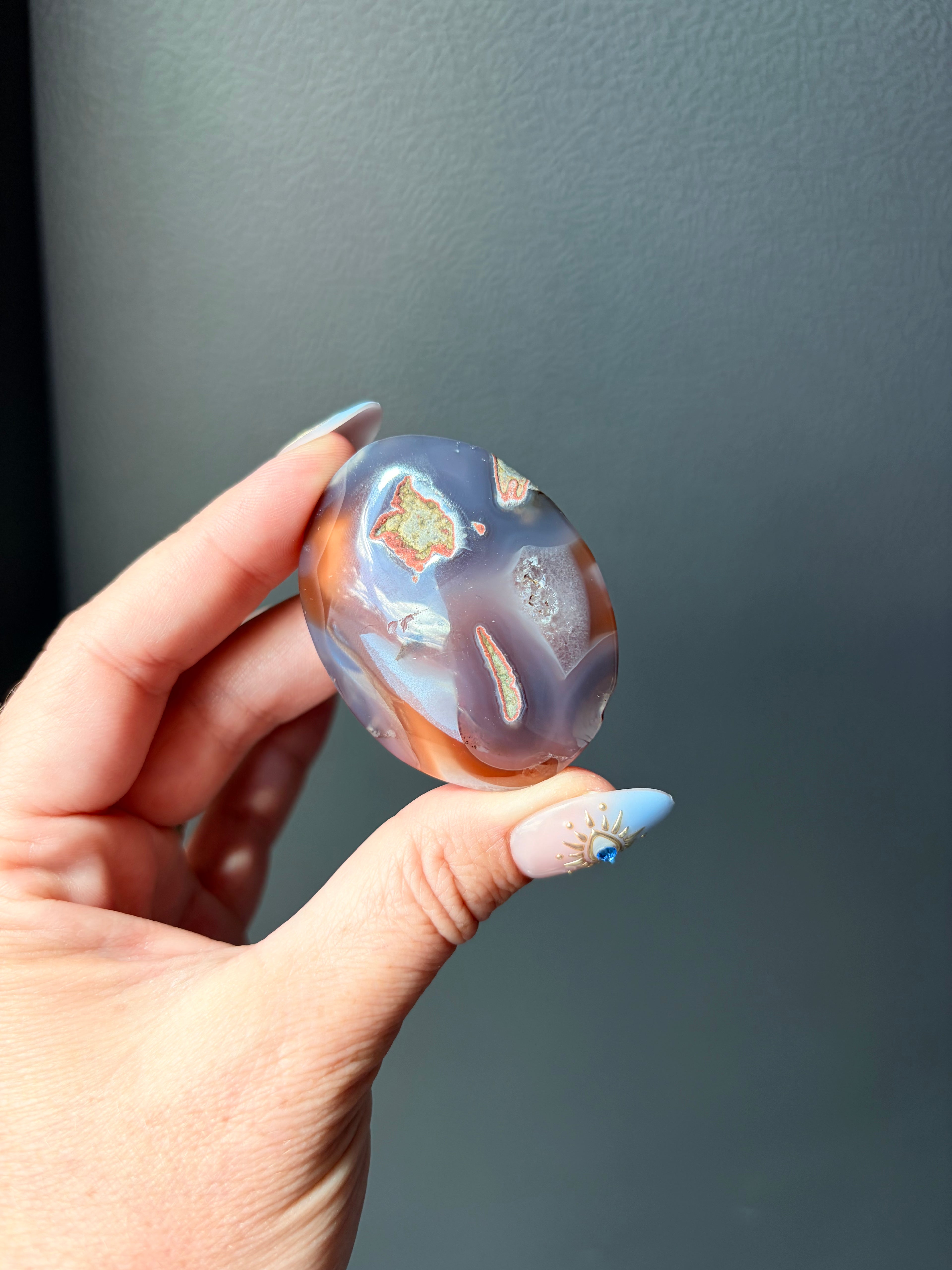 Swazi Agate Palm Stone