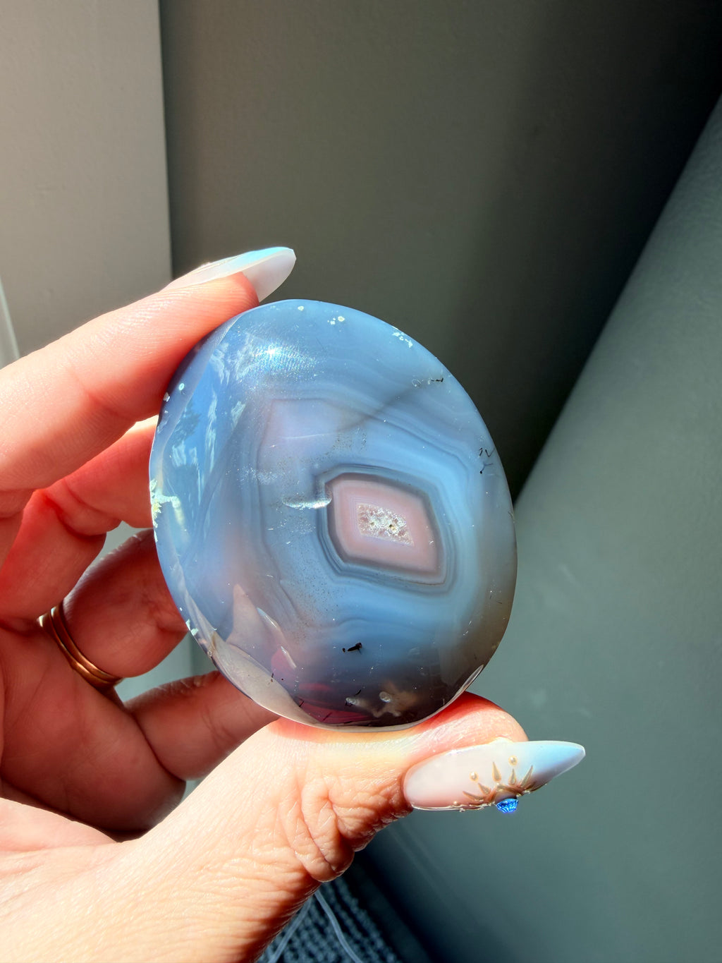 Swazi Agate Palm Stone