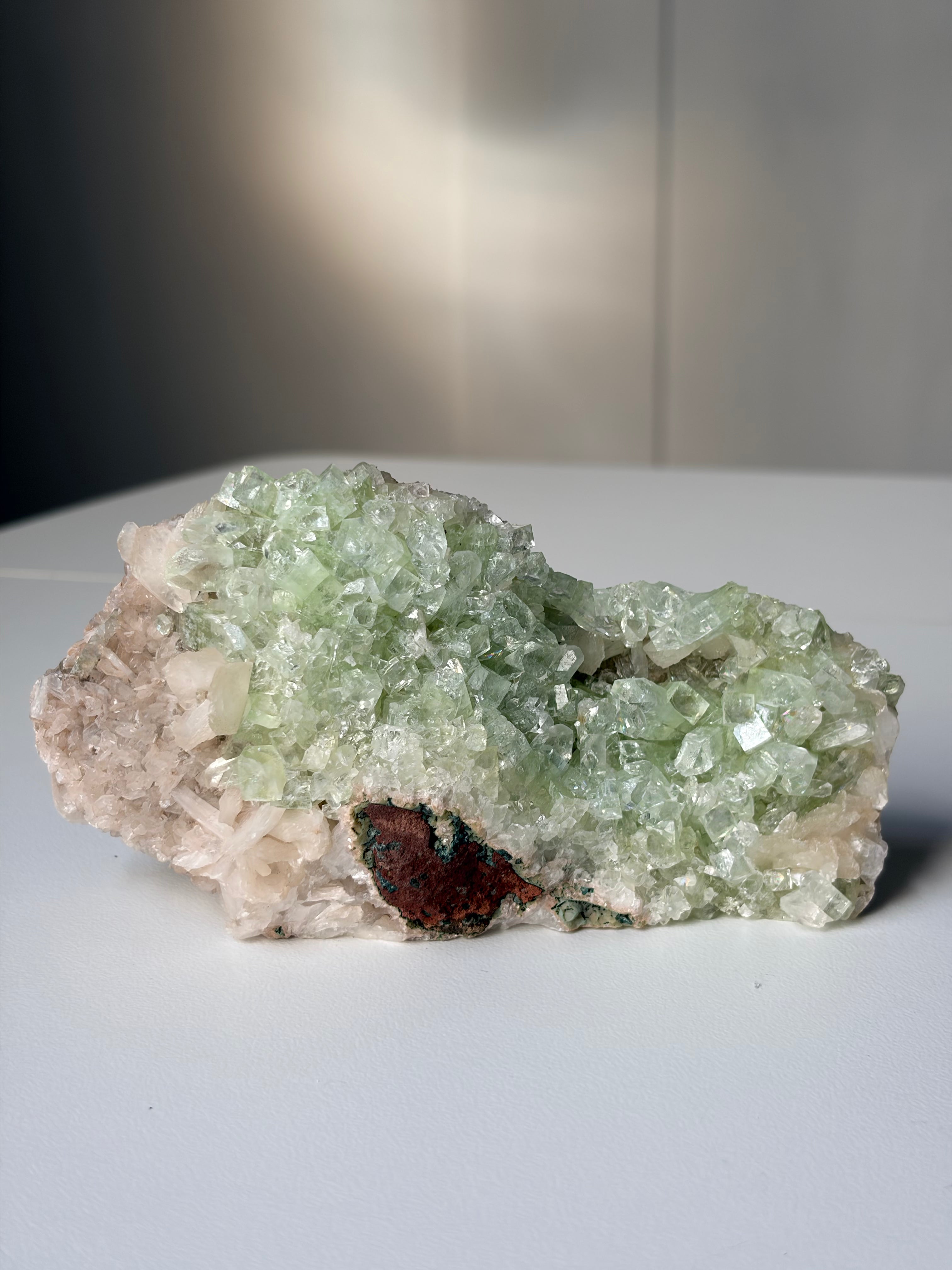 Raw Green Apophyllite Specimen